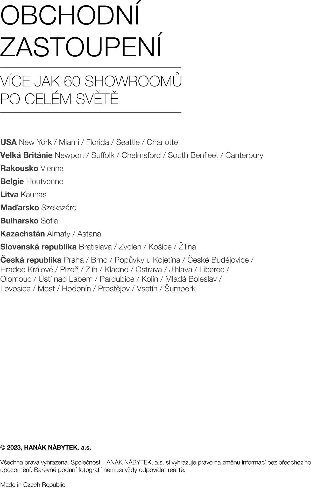 Kuchyně Hanák Interiérové dveře argumenty  strana 68