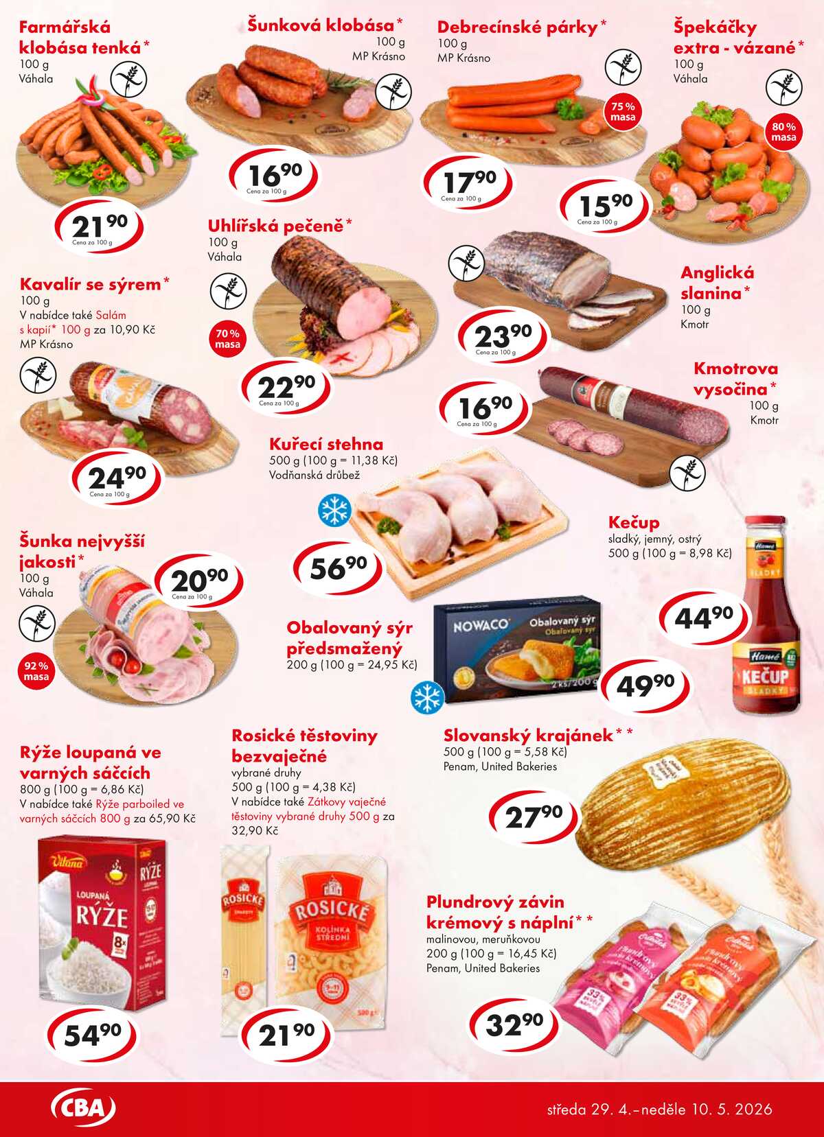 CBA potraviny od 29.4. do 10.5.2026 strana 3