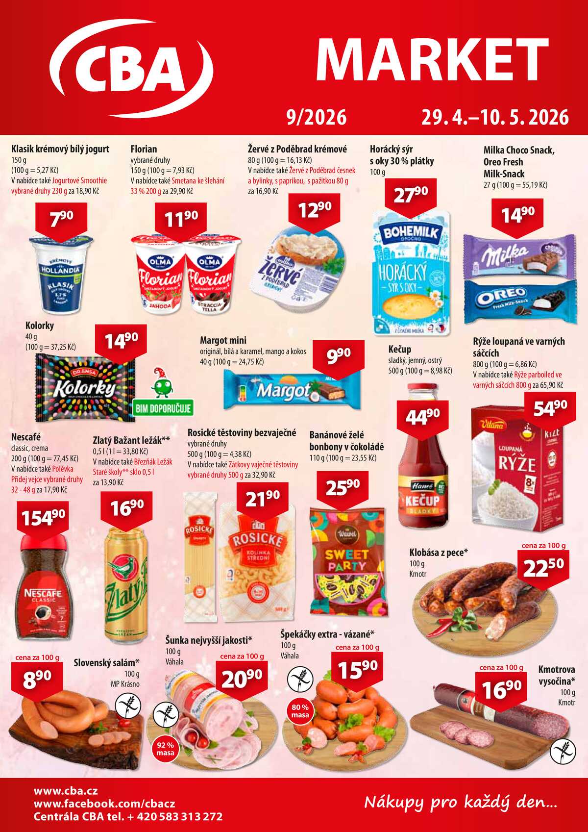 CBA Market od 29.4. do 10.5.2026 strana 1