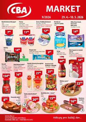 CBA Market od 29.4. do 10.5.2026