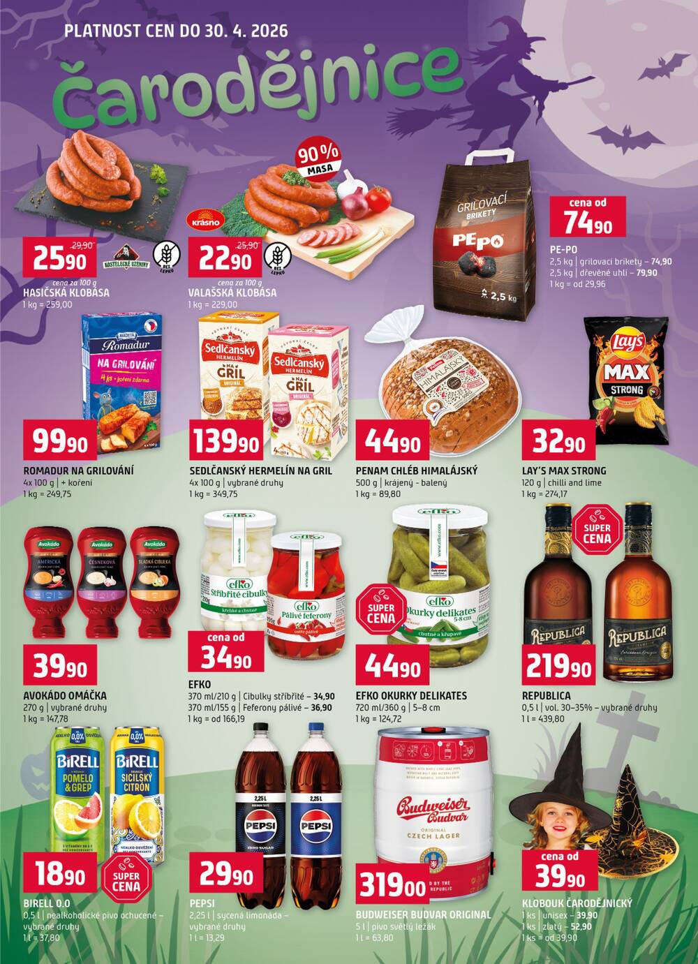 Terno České Budějovice, Třeboň, Trhové sviny, Bechyně, Týn nad Vltavou od 22.4. do 28.4.2026