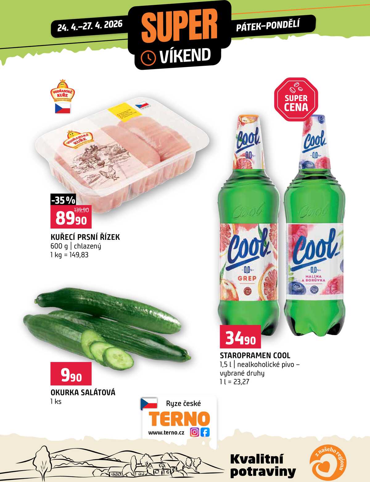 Terno Víkendová akce od 24.4. do 27.4.2026 strana 1