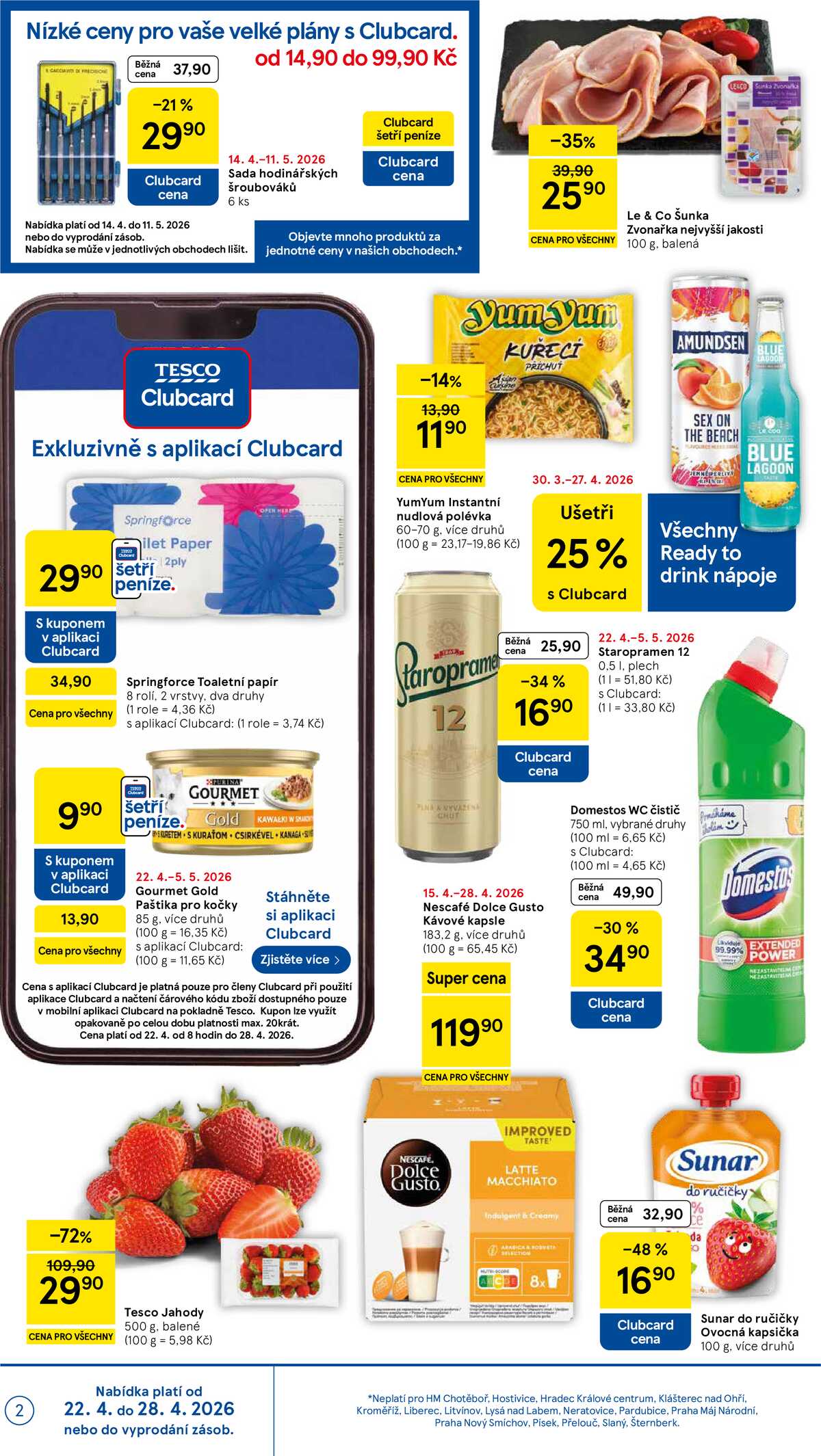 Tesco malé hypermarkety od 22.4. do 28.4.2026 strana 2