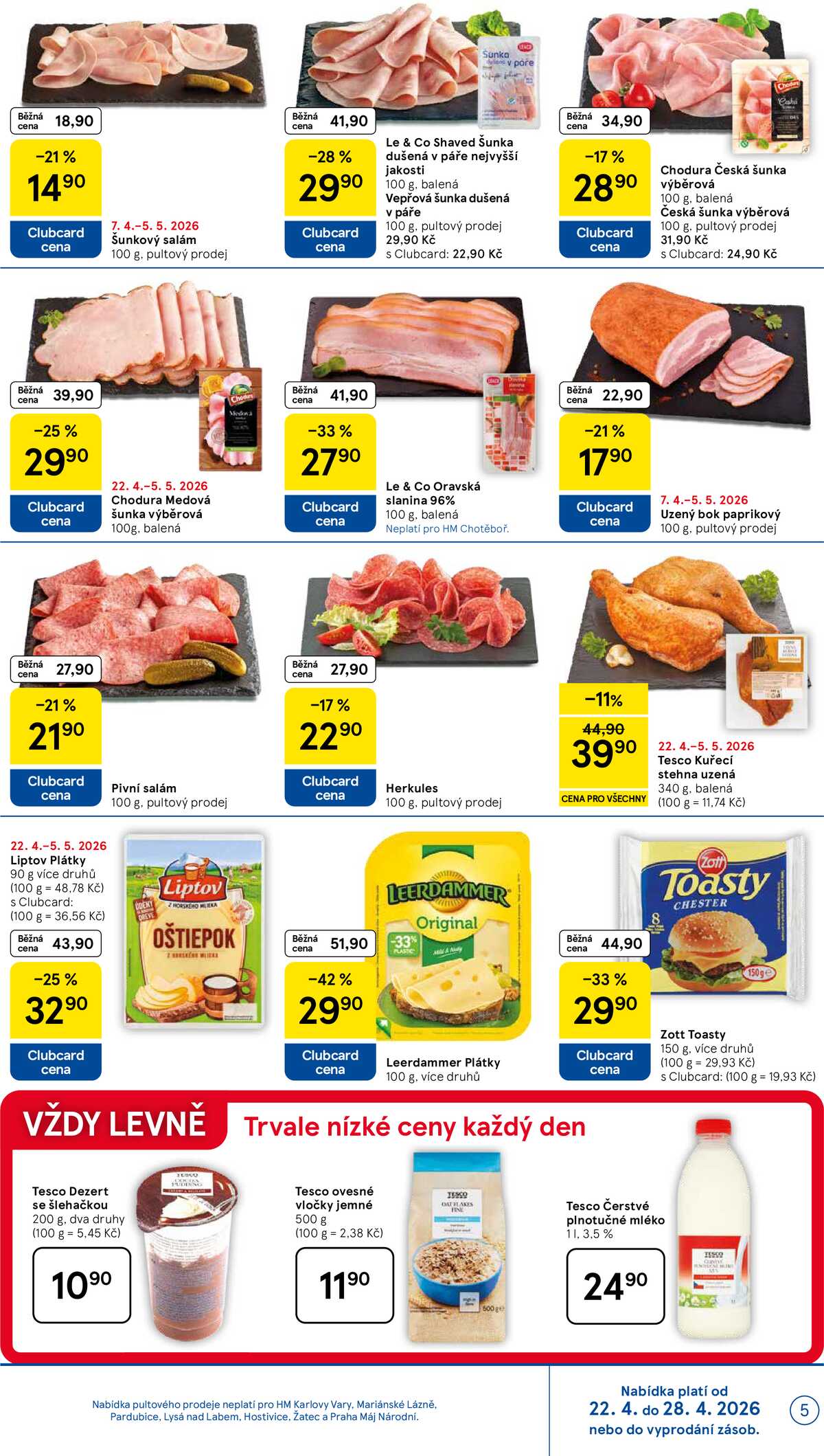 Tesco malé hypermarkety od 22.4. do 28.4.2026 strana 5