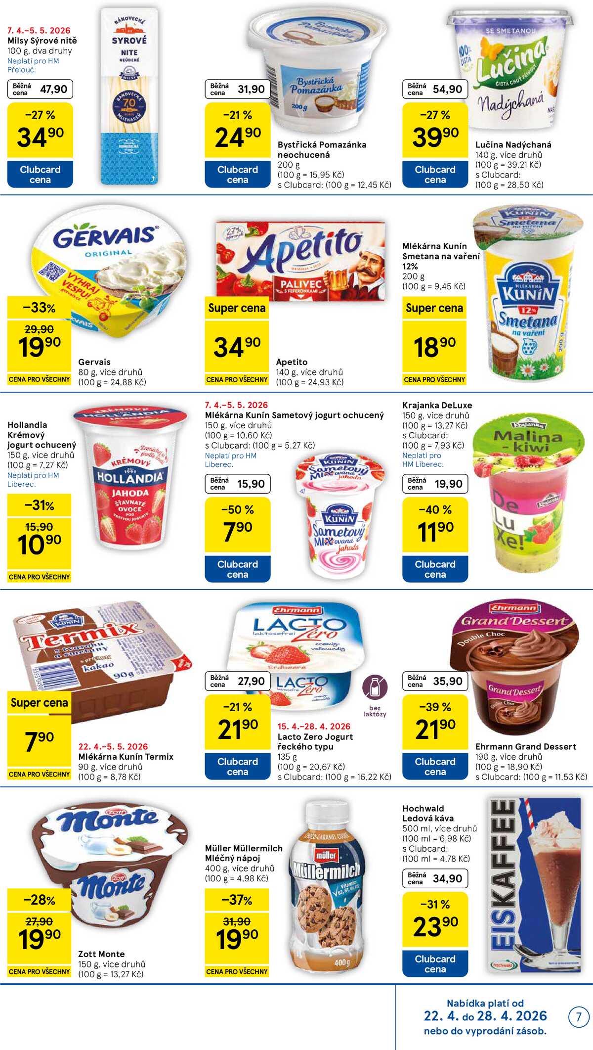 Tesco malé hypermarkety od 22.4. do 28.4.2026 strana 7