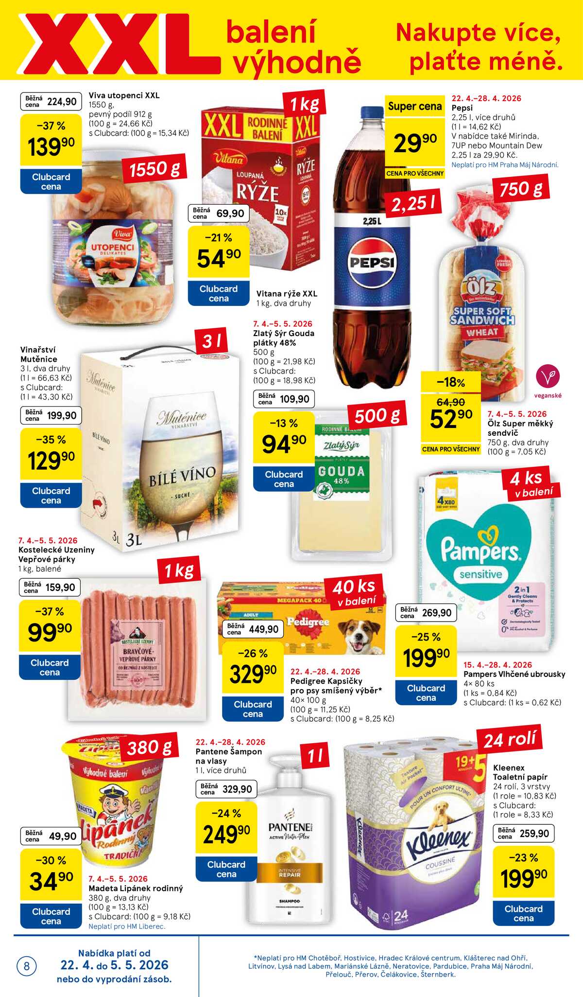 Tesco malé hypermarkety od 22.4. do 28.4.2026 strana 8