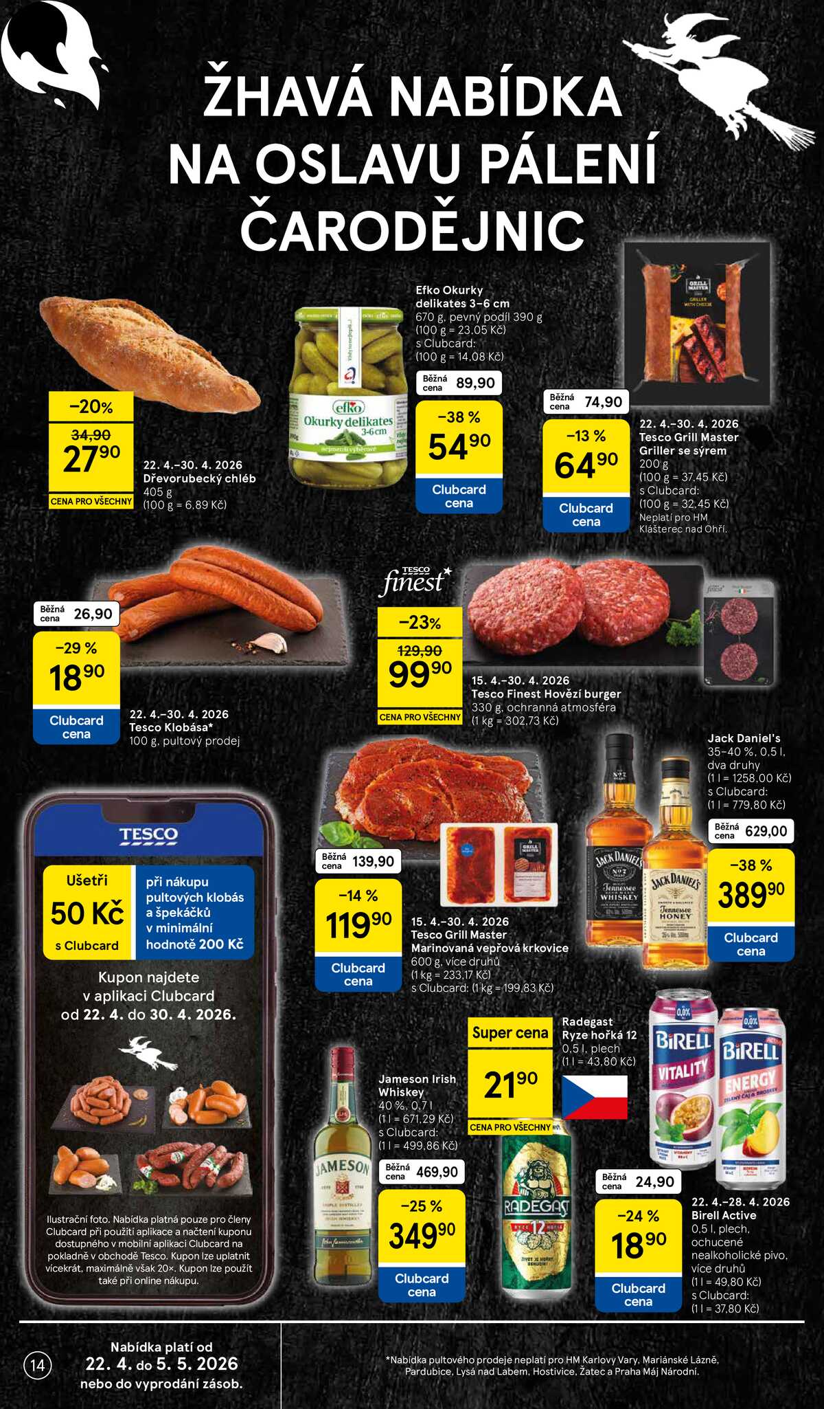 Tesco malé hypermarkety od 22.4. do 28.4.2026 strana 14