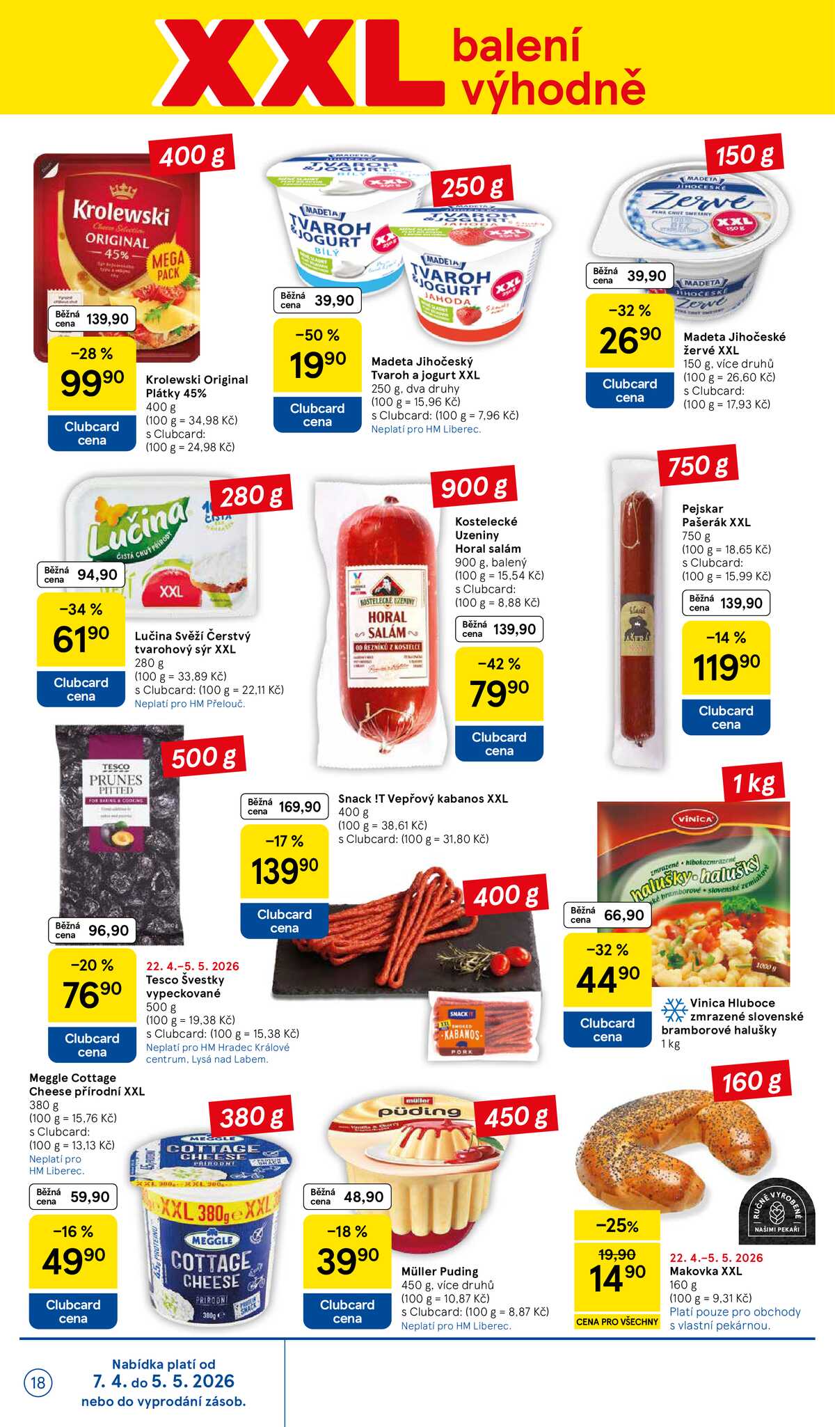 Tesco malé hypermarkety od 22.4. do 28.4.2026 strana 18