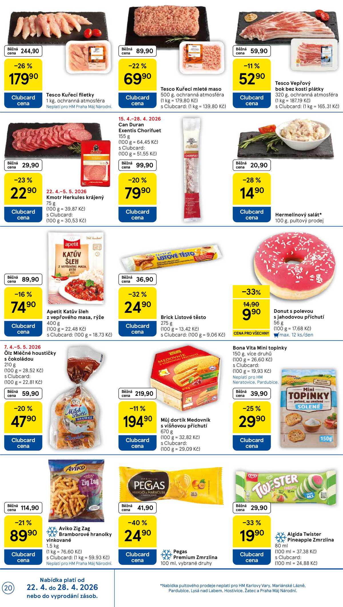 Tesco malé hypermarkety od 22.4. do 28.4.2026 strana 20