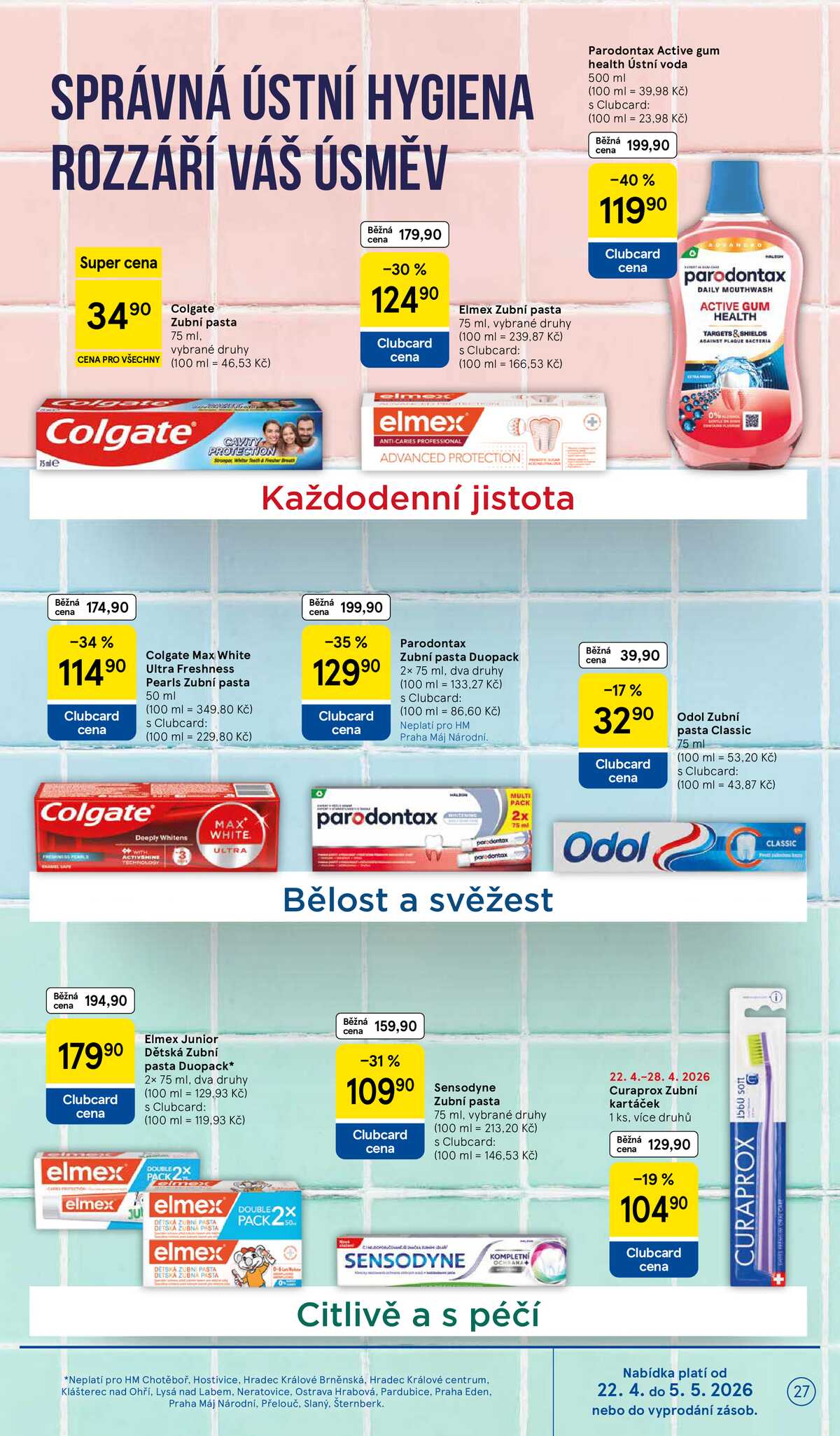Tesco malé hypermarkety od 22.4. do 28.4.2026 strana 27