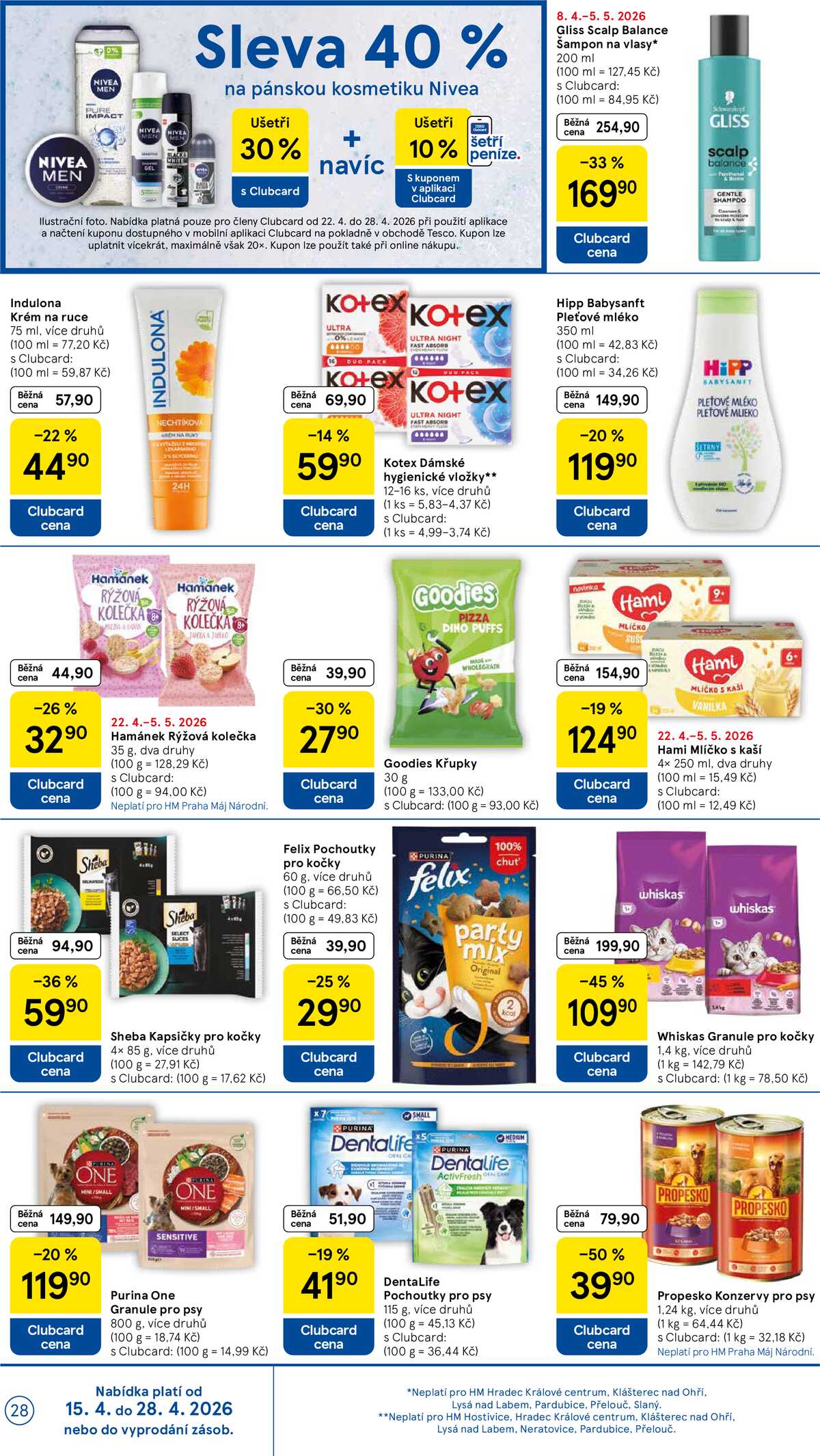 Tesco malé hypermarkety od 22.4. do 28.4.2026 strana 28