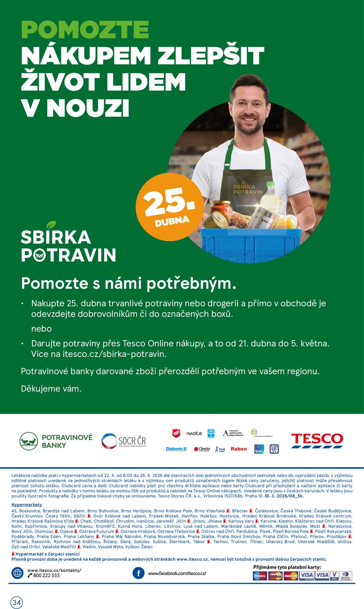 Tesco malé hypermarkety od 22.4. do 28.4.2026 strana 34