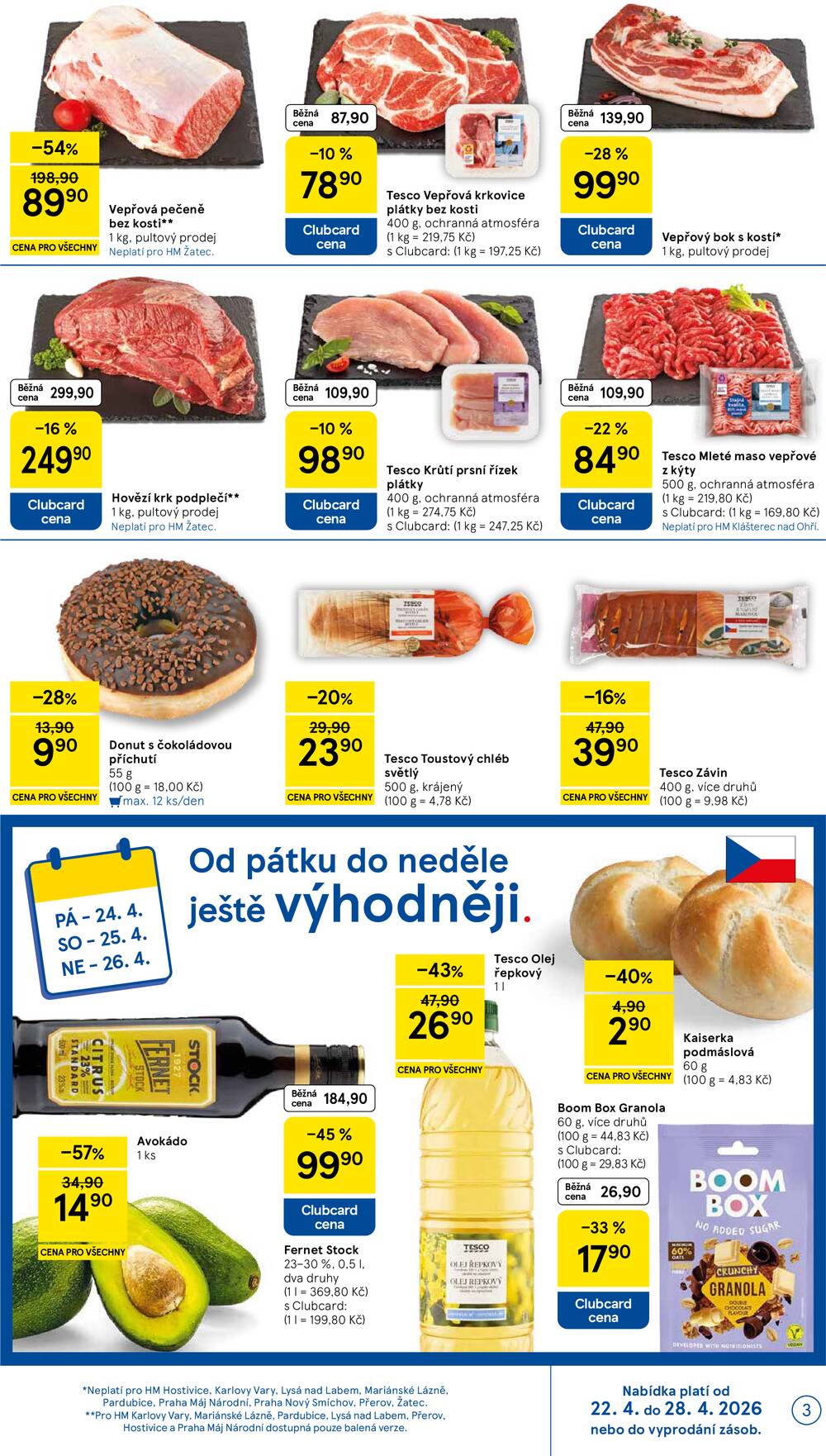 Leták Tesco - Tesco malé hypermarkety od 22.4. do 28.4.2026 - strana 3