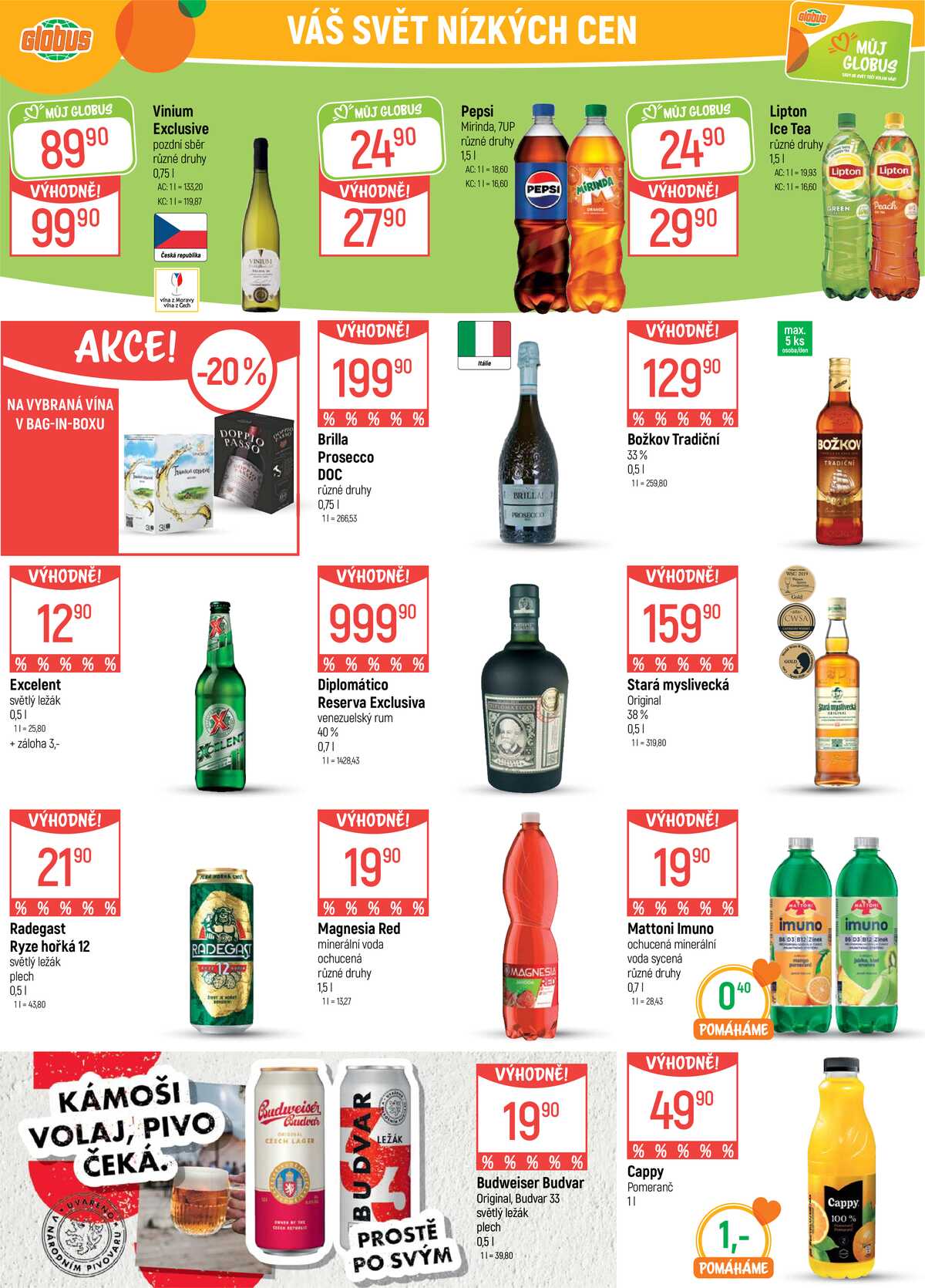 Akční leták Globus 22.4. - 28.4.2026 - Globus Praha - Centrum Černý Most strana 26