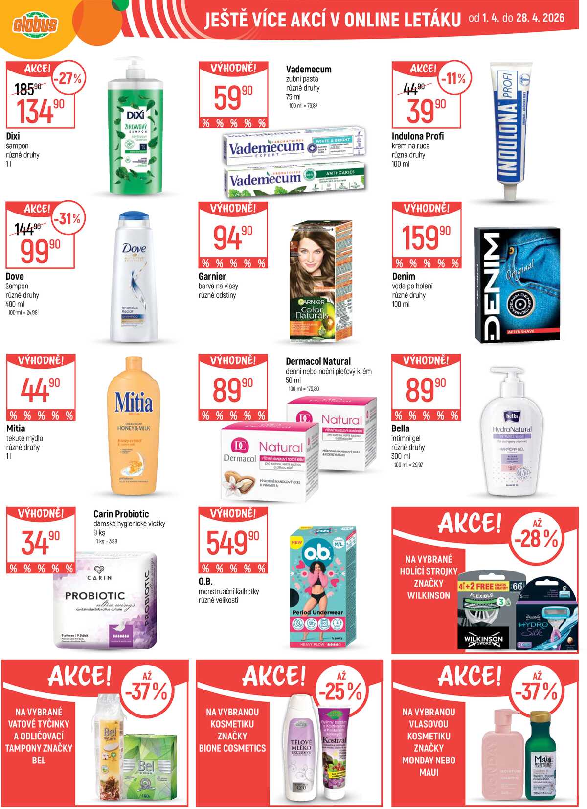 Akční leták Globus 22.4. - 28.4.2026 - Globus Praha - Zličín strana 40