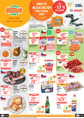 Akční leták Globus 22.4. - 28.4.2026 - Globus Praha - Zličín