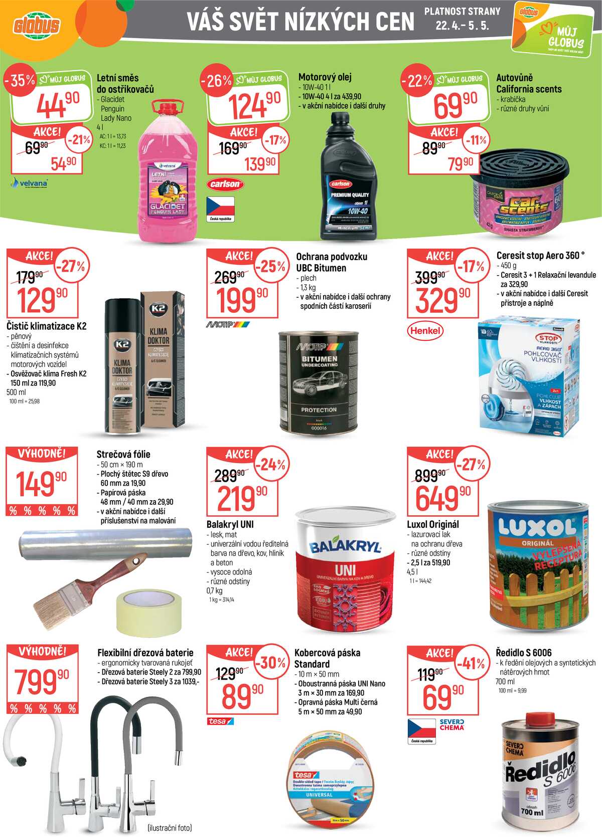 Akční leták Globus 22.4. - 28.4.2026 - Globus České Budějovice strana 34