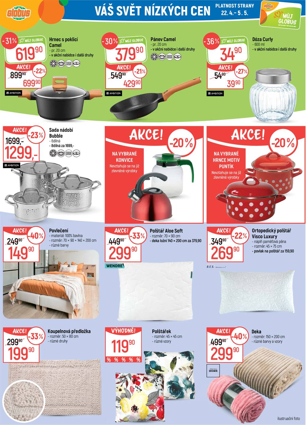 Akční leták Globus 22.4. - 28.4.2026 - Globus Jenišov u Karlových Varů