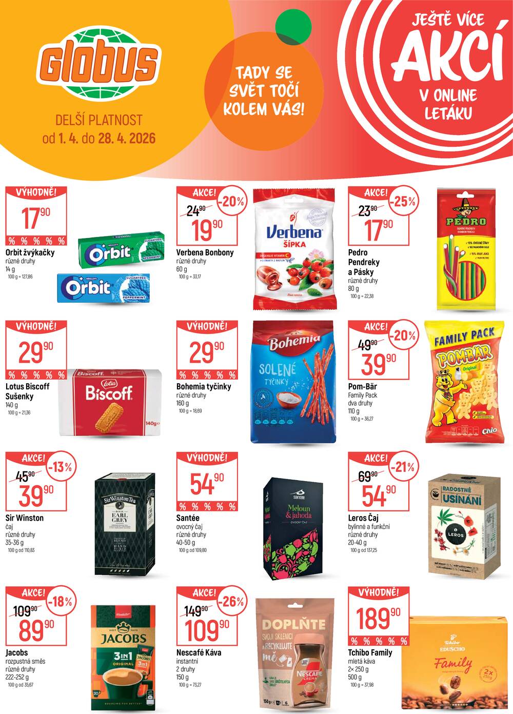 Akční leták Globus 22.4. - 28.4.2026 - Globus Jenišov u Karlových Varů