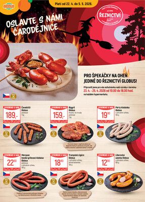 Akční leták Globus 22.4. - 5.5.2026 - Globus Liberec