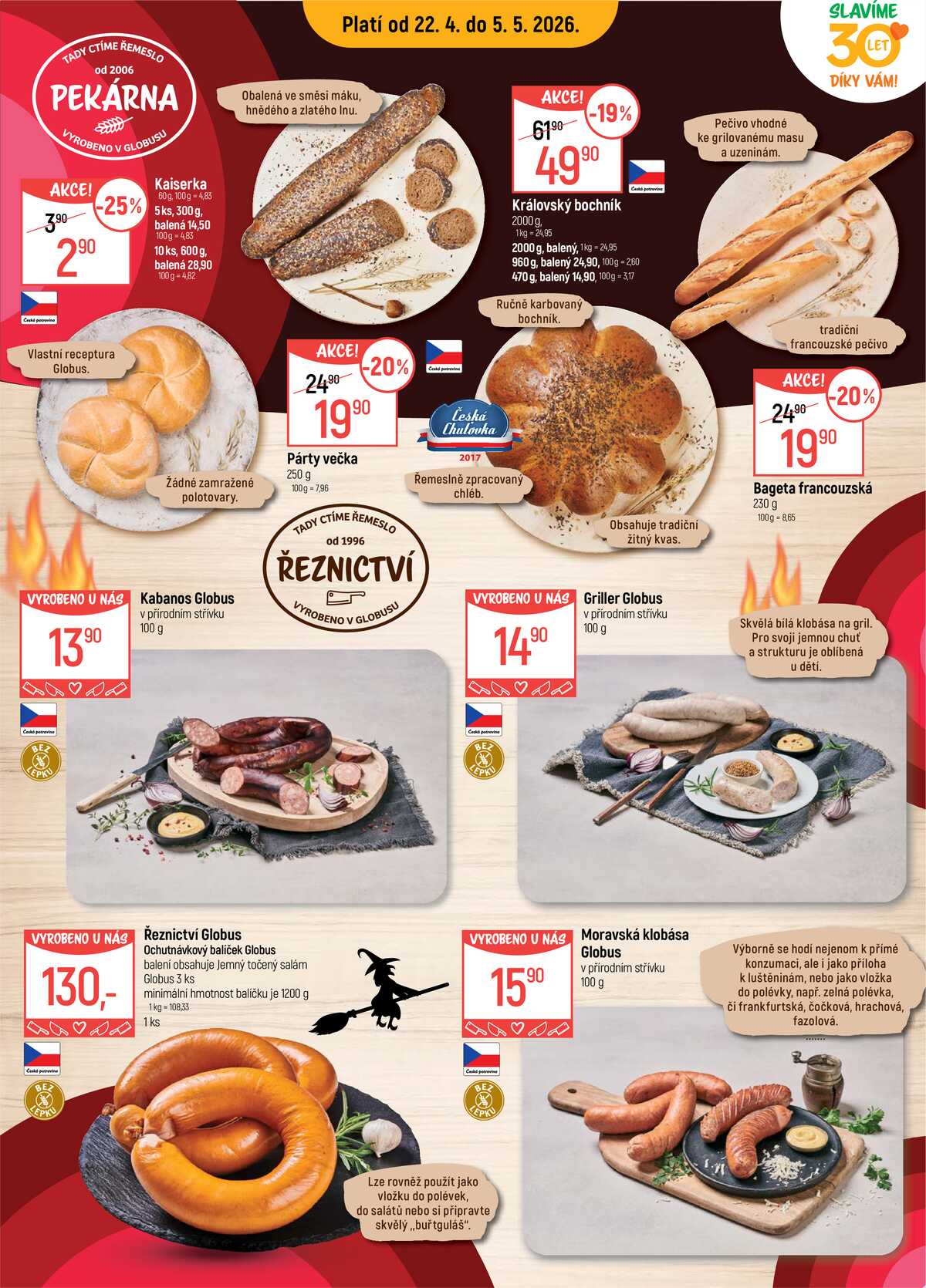 Akční leták Globus 22.4. - 28.4.2026 - Globus Liberec strana 12