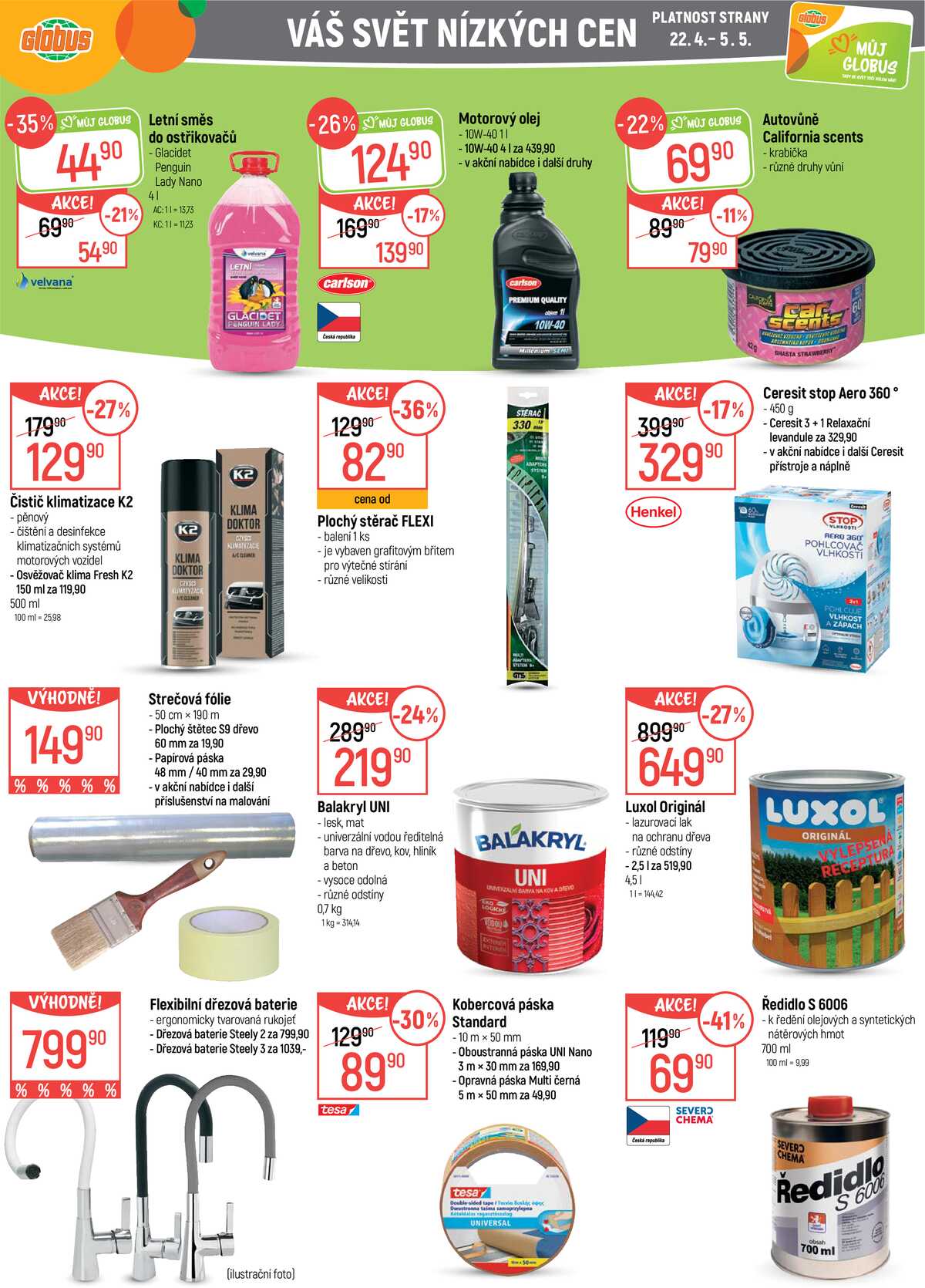 Akční leták Globus 22.4. - 28.4.2026 - Globus Pardubice strana 34