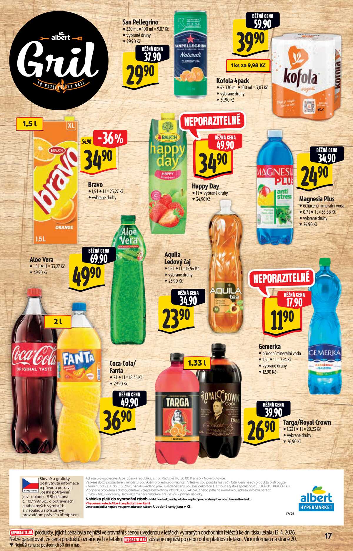 Albert  Hypermarket katalog Gril od 22.4. do 5.5.2026 strana 17