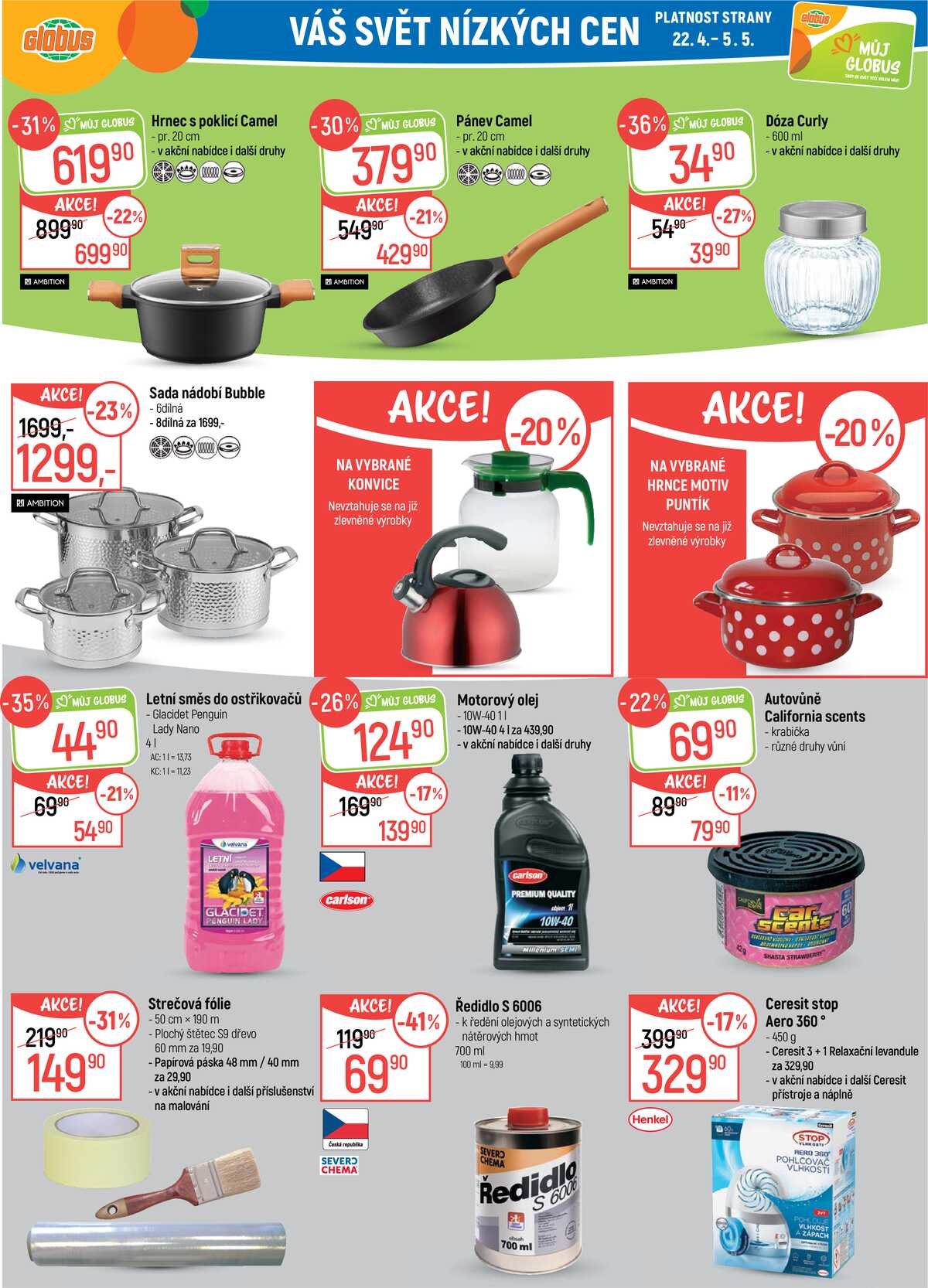 Akční leták Globus 22.4. - 28.4.2026 - Globus Praha - Štěrboholy strana 30