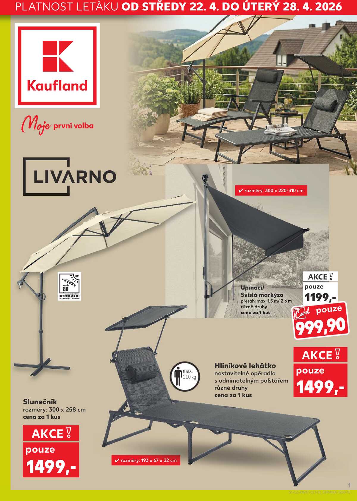 Kaufland Spotřební zboží 22.4. - 28.4.2026 strana 1