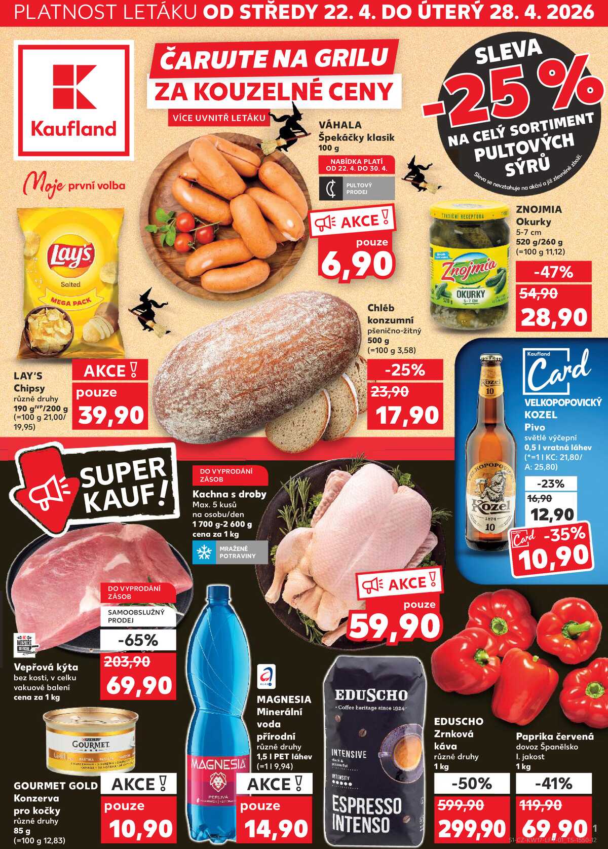 Kaufland 22.4. - 28.4. - Kaufland - Praha 3 (Jarov) strana 1