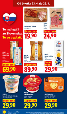Lidl Čtvrtek od 23.4. do 26.4.2026