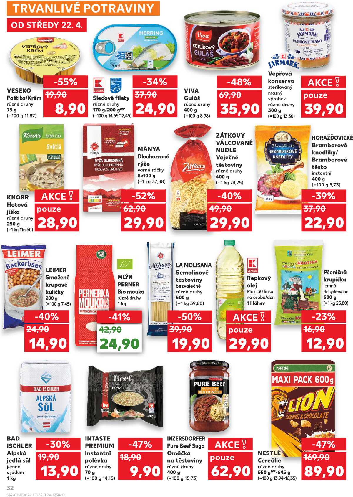Kaufland 22.4. - 28.4. - Kaufland - Plzeň - Košutka strana 32