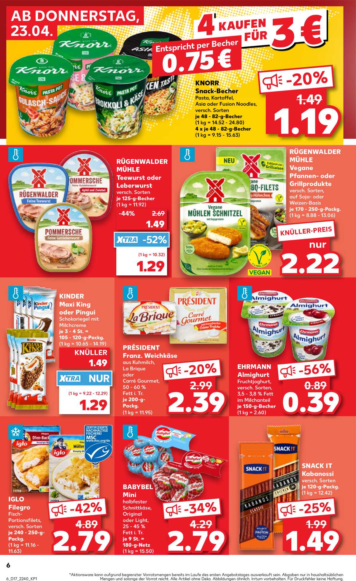 Leták Kaufland Německo 23.4.-29.4.2026 strana 6