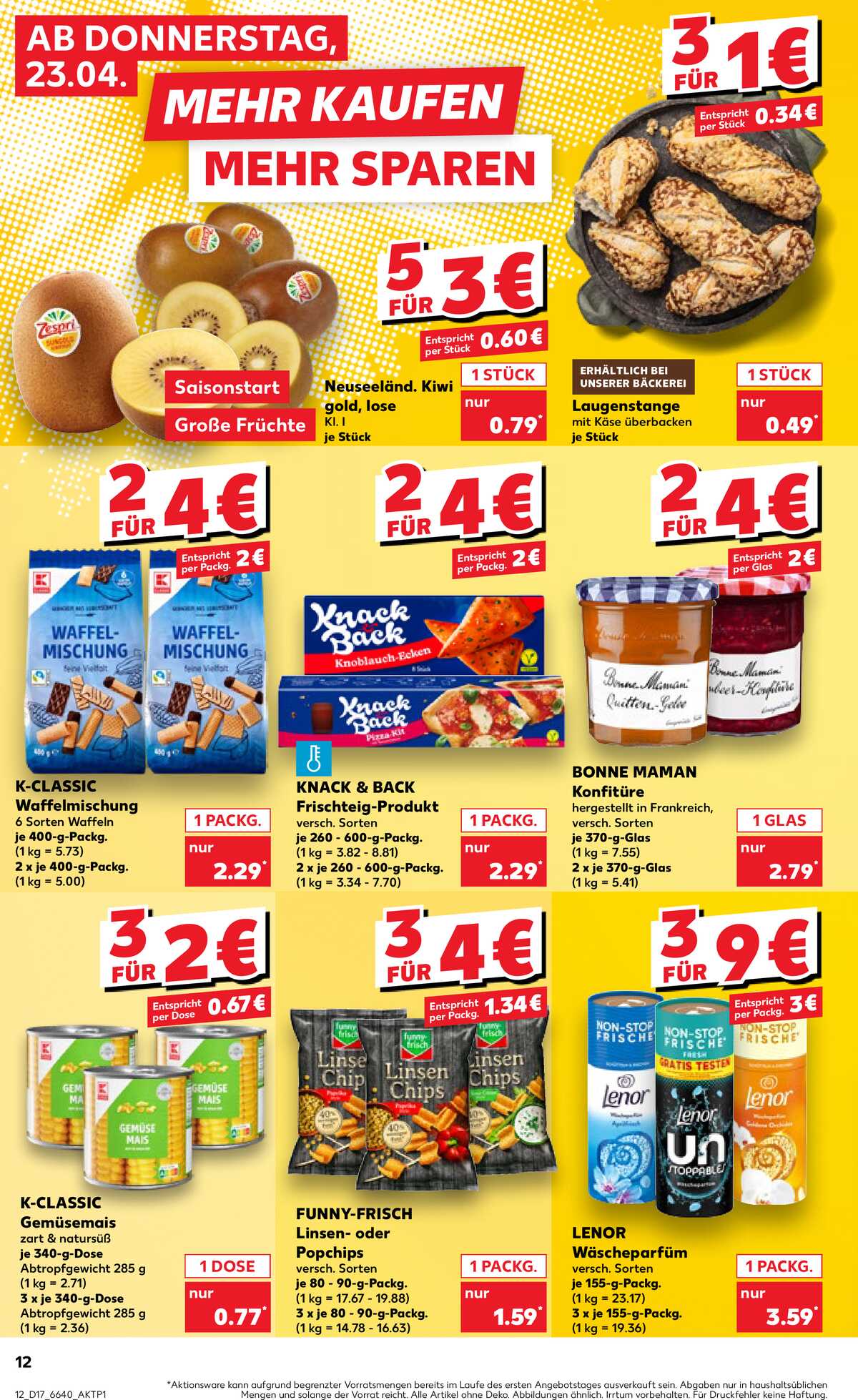 Leták Kaufland Německo 23.4.-29.4.2026 strana 12