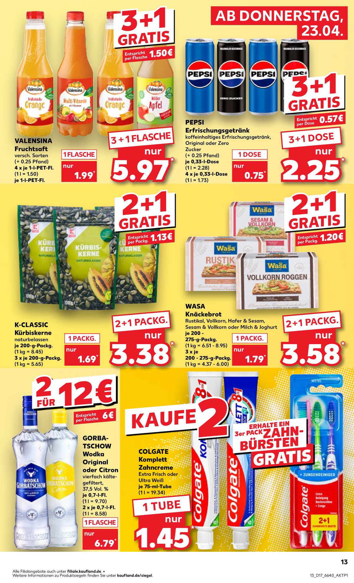 Leták Kaufland Německo 23.4.-29.4.2026 strana 13
