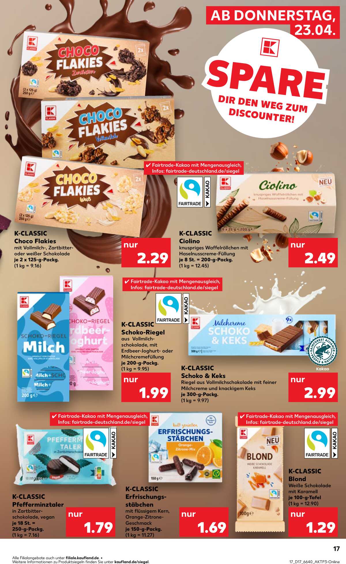 Leták Kaufland Německo 23.4.-29.4.2026 strana 17