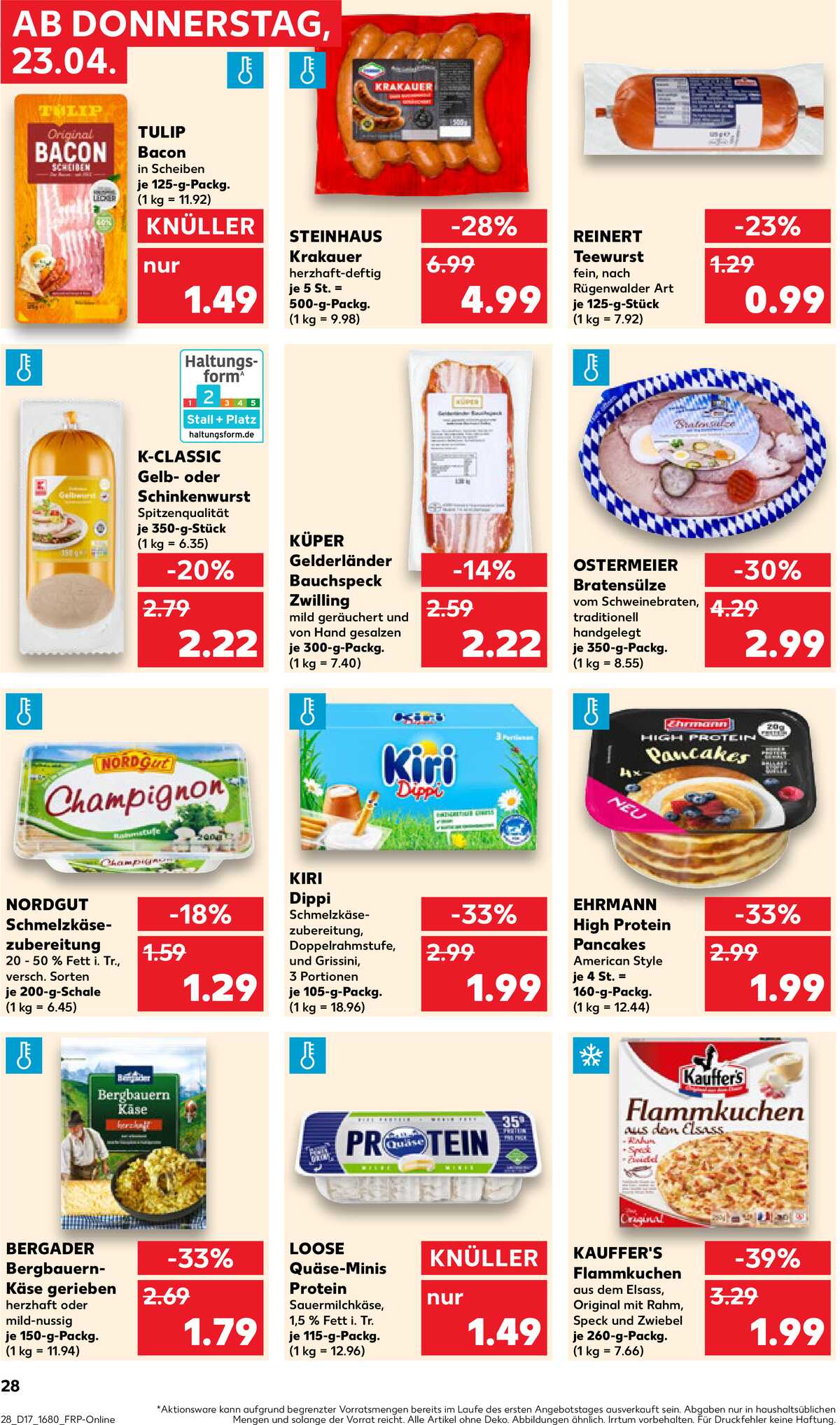 Leták Kaufland Německo 23.4.-29.4.2026 strana 28