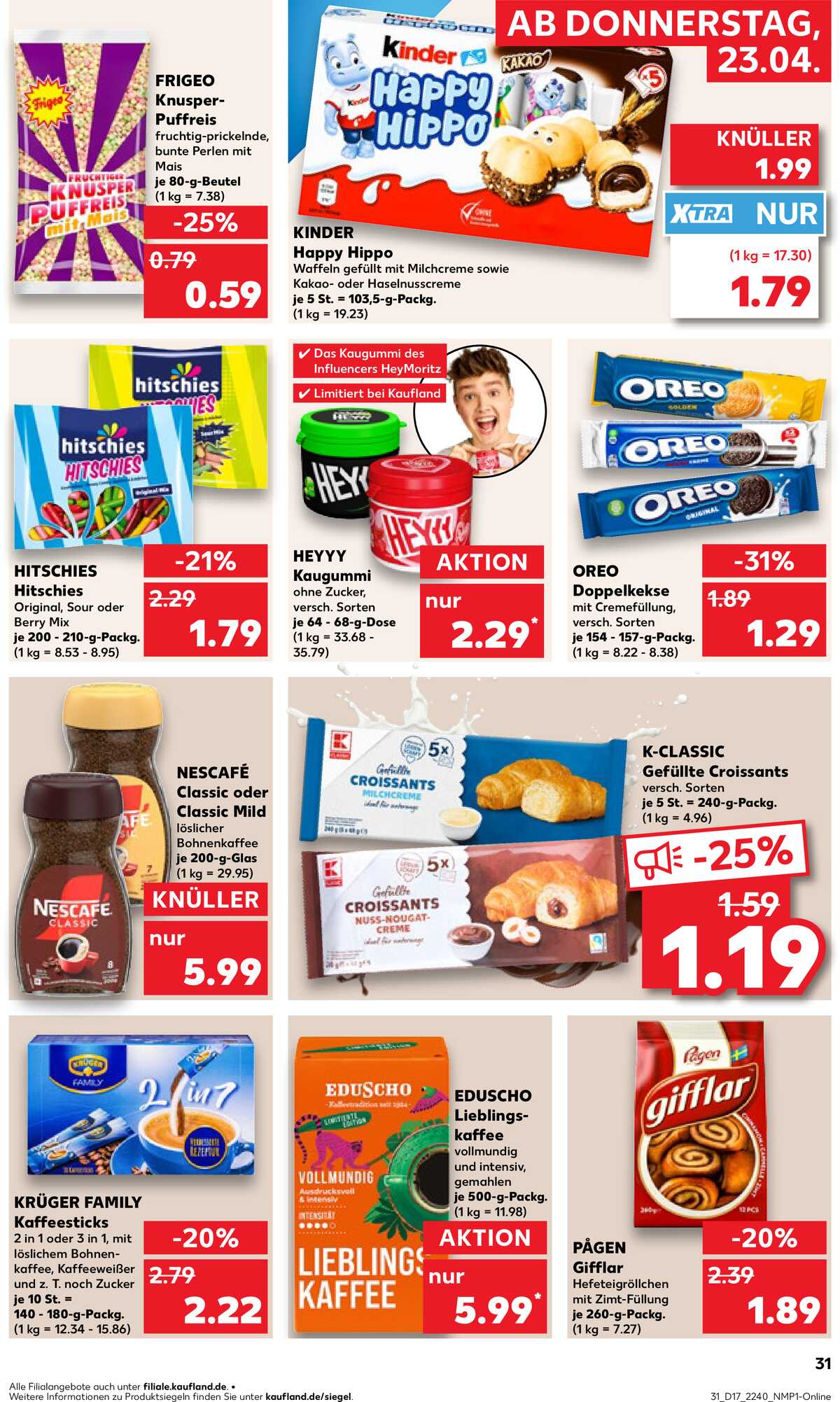 Leták Kaufland Německo 23.4.-29.4.2026 strana 31
