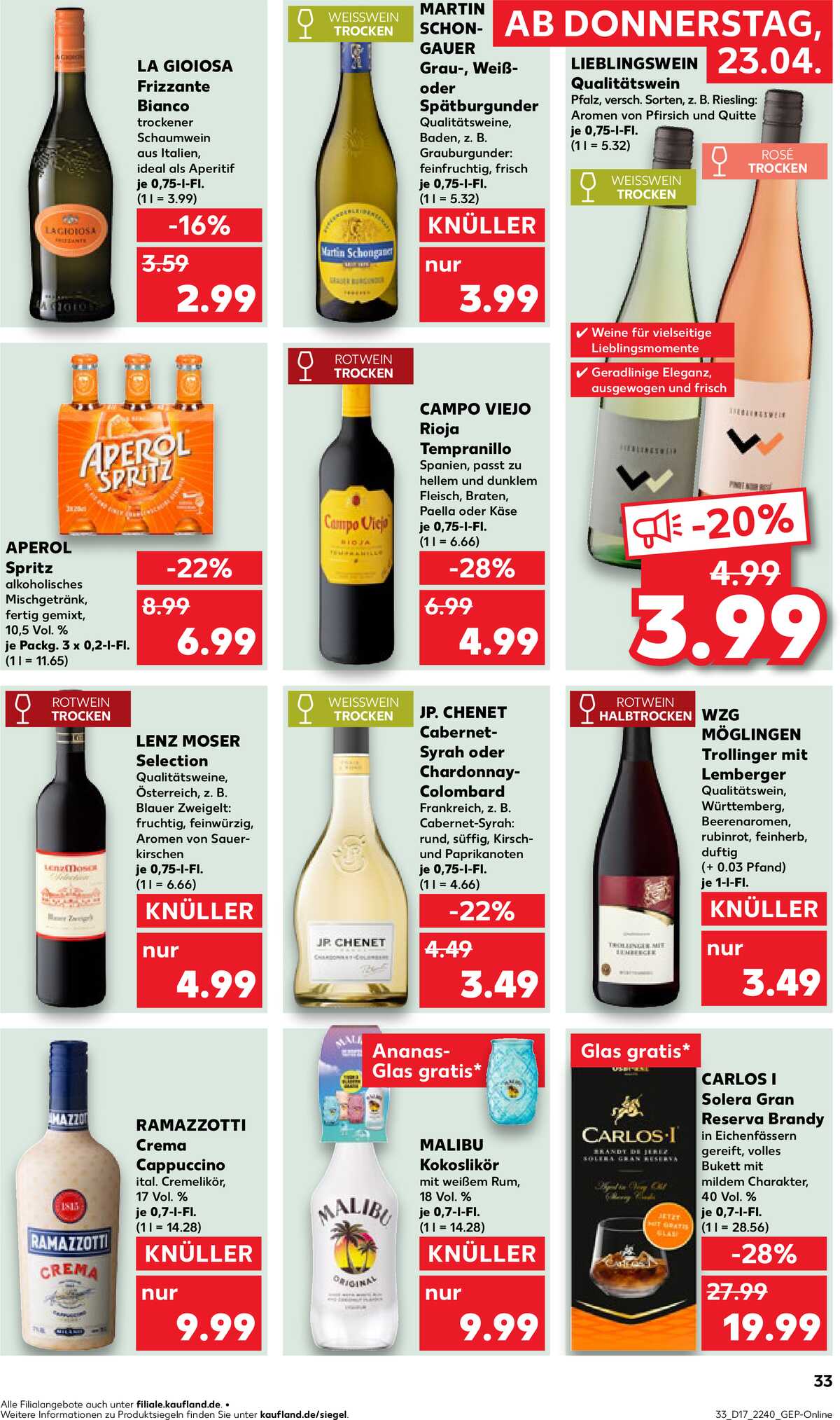 Leták Kaufland Německo 23.4.-29.4.2026 strana 33