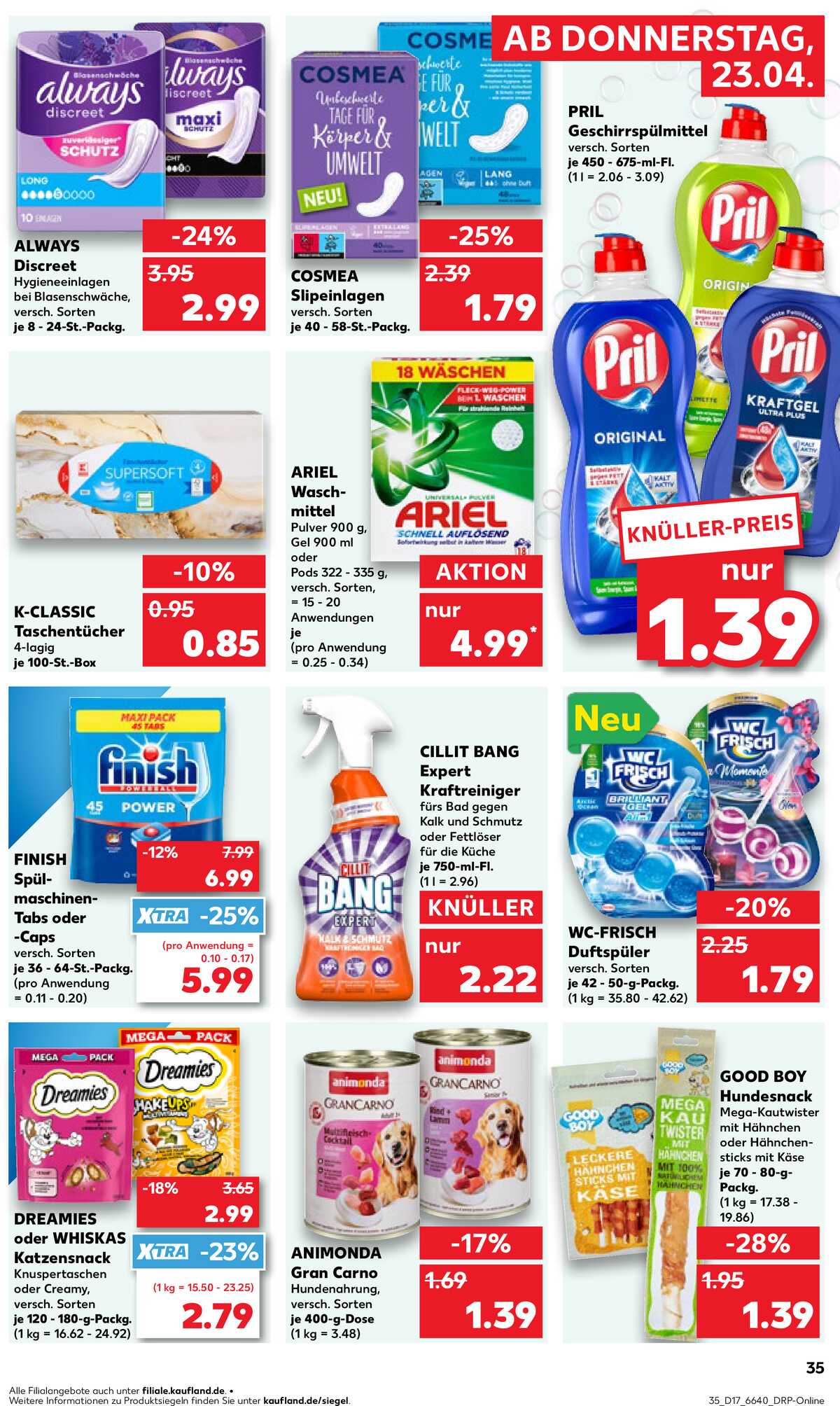 Leták Kaufland Německo 23.4.-29.4.2026 strana 35