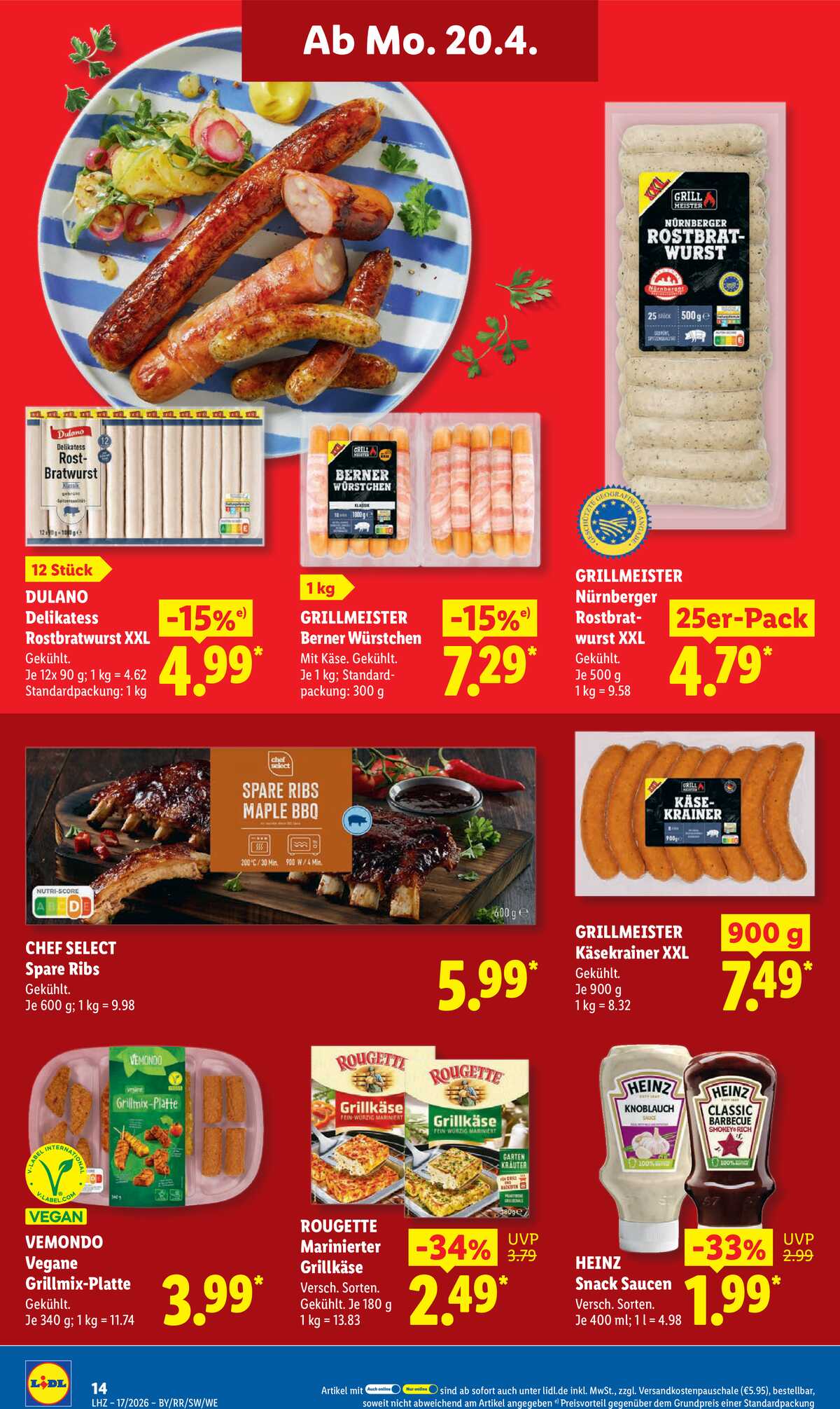 Leták Lidl Německo 20.4.-25.4.2026 strana 26