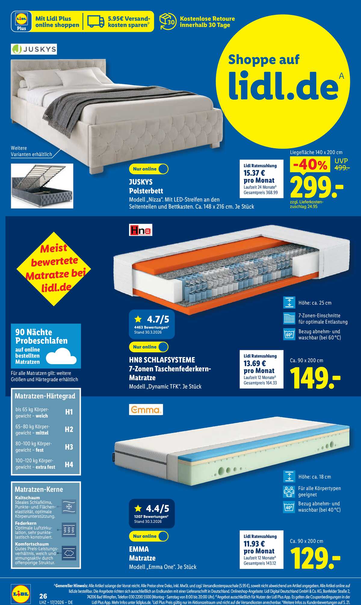 Leták Lidl Německo 20.4.-25.4.2026 strana 44