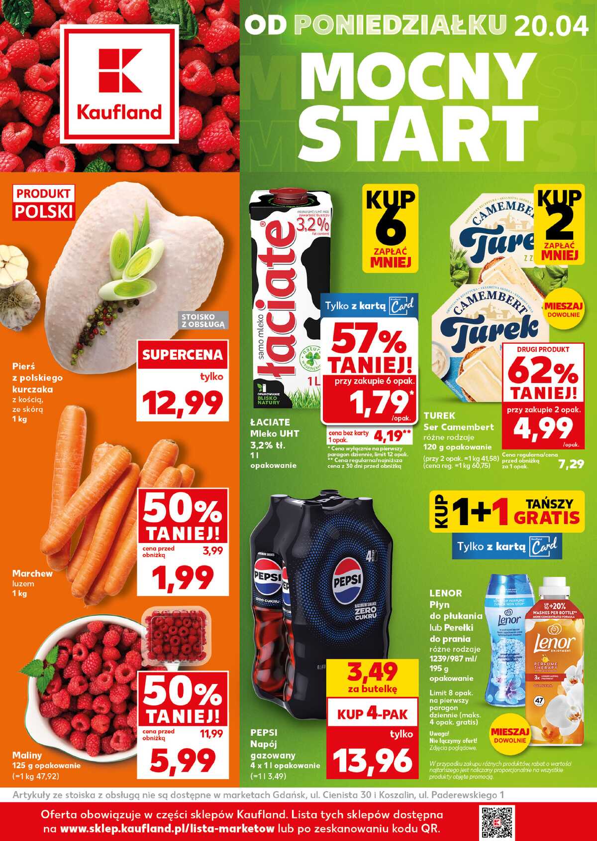Leták Kaufland Polsko 20.4.-22.4.2026 - Silný start strana 1