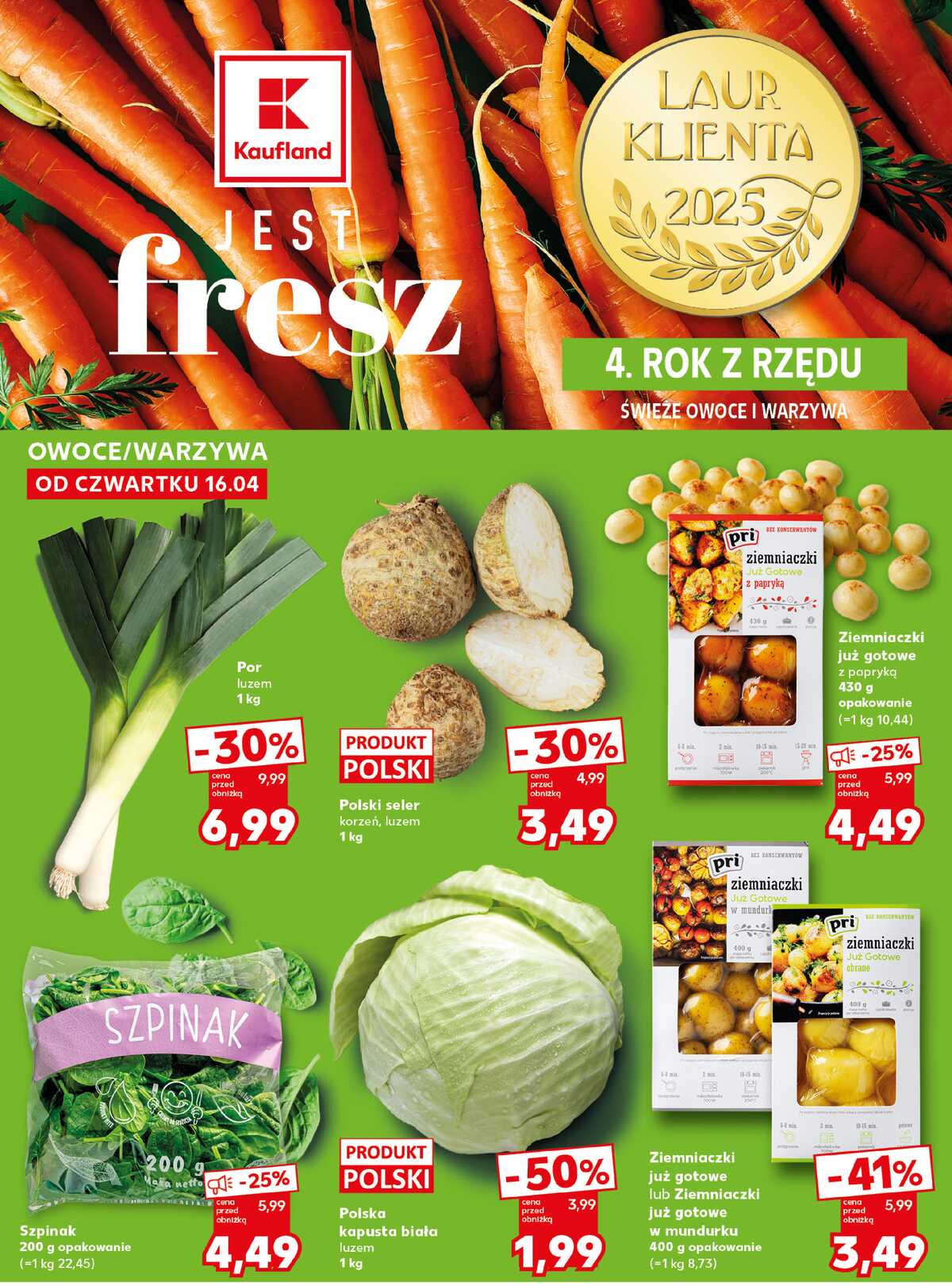 Leták Kaufland Polsko 20.4.-22.4.2026 - Silný start strana 14