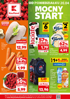 Leták Kaufland Polsko 20.4.-22.4.2026 - Silný start