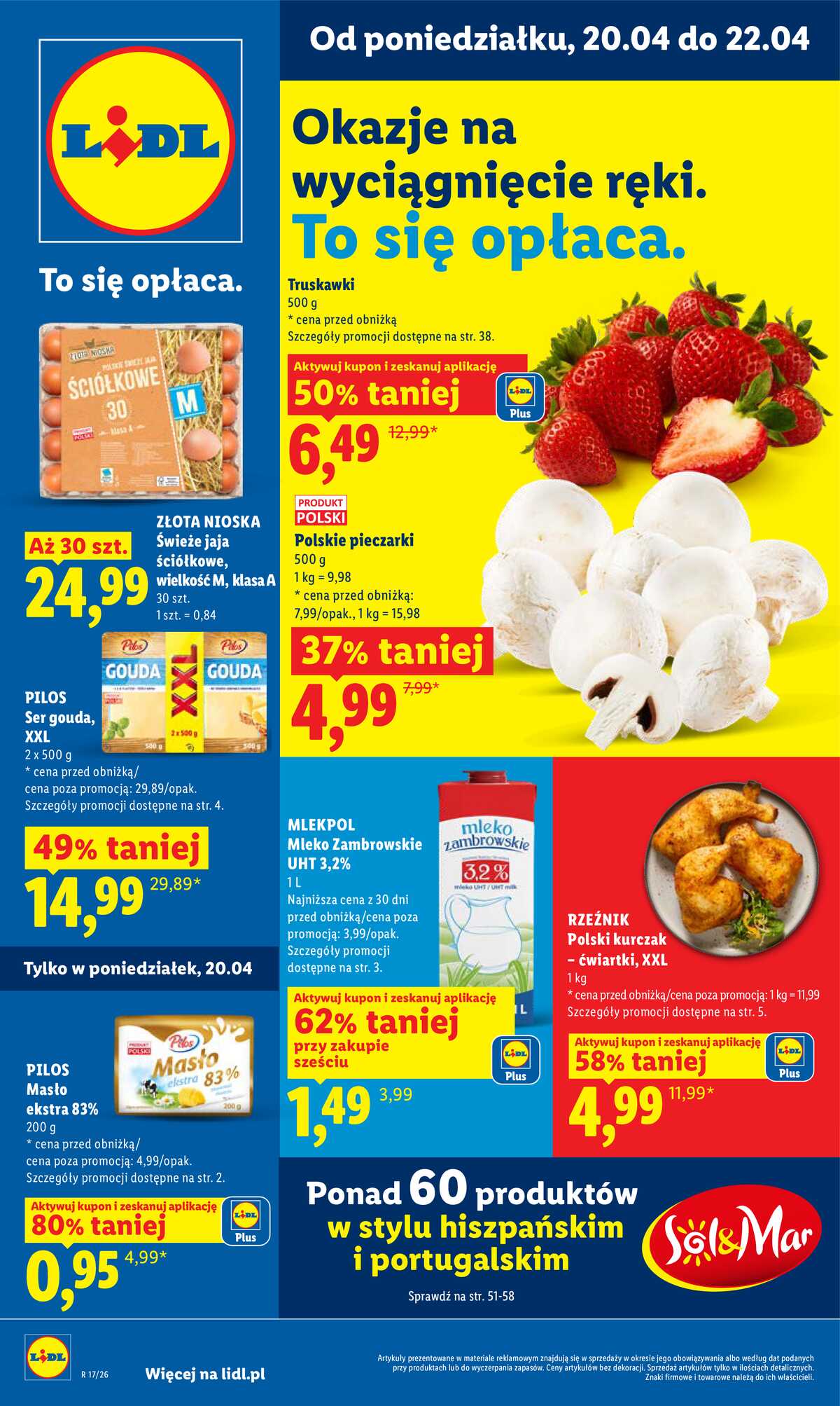 Leták Lidl Polsko 20.4.-22.4.2026 - Zpravodaj platný od 20.04 do 22.04 strana 1