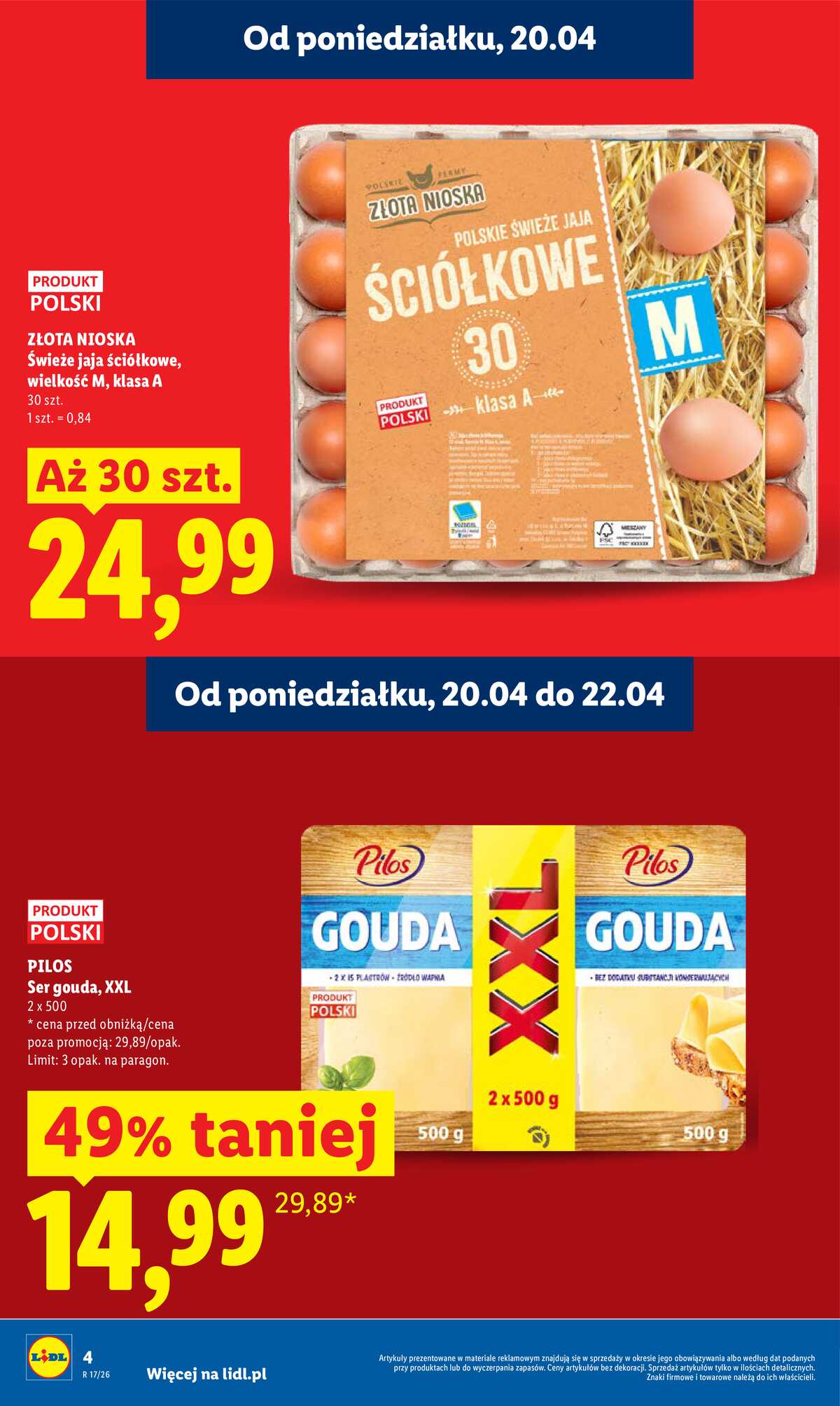 Leták Lidl Polsko 20.4.-22.4.2026 - Zpravodaj platný od 20.04 do 22.04 strana 4