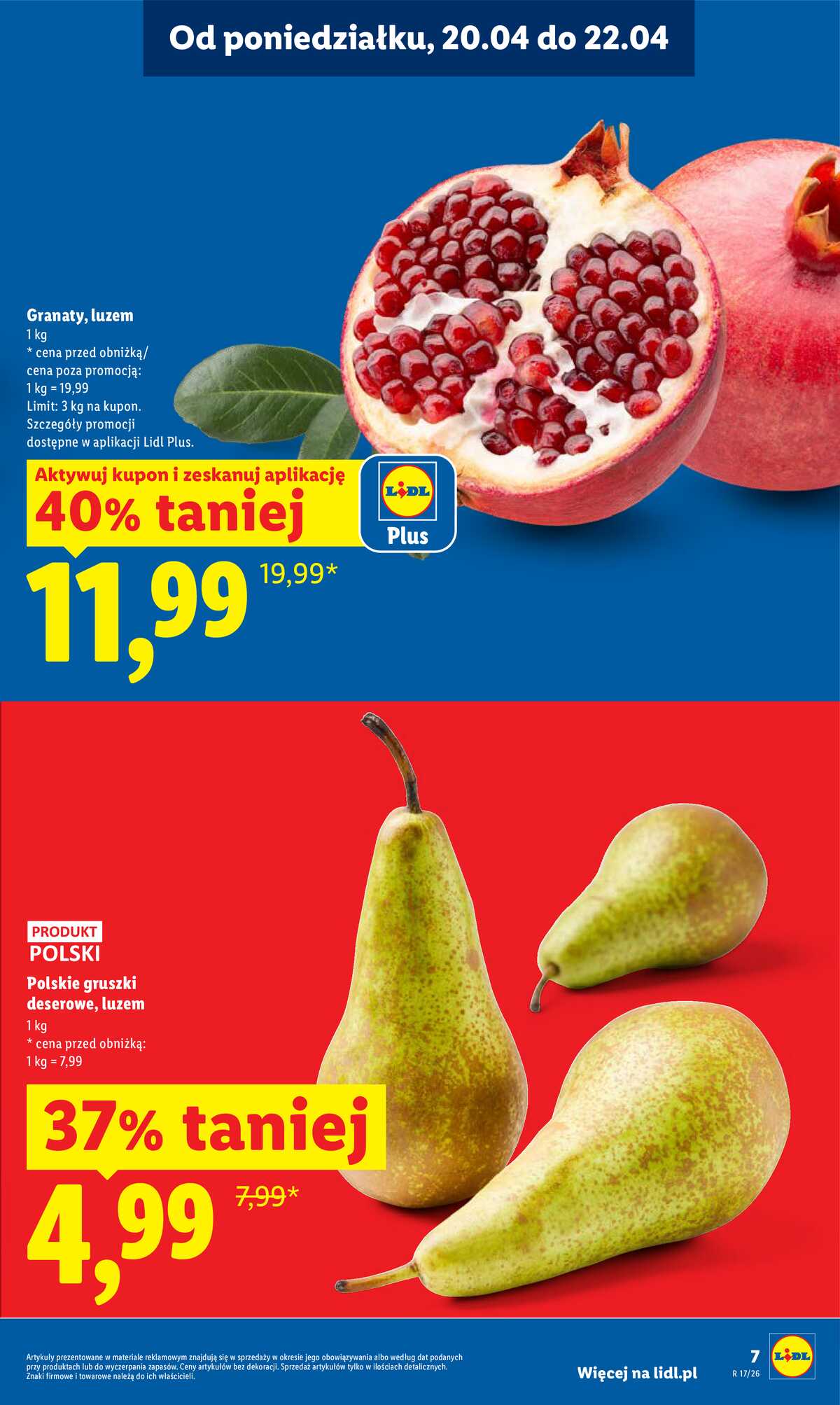 Leták Lidl Polsko 20.4.-22.4.2026 - Zpravodaj platný od 20.04 do 22.04 strana 7