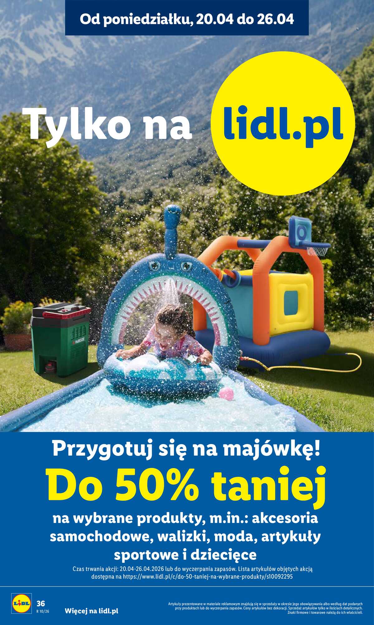 Leták Lidl Polsko 20.4.-22.4.2026 - Zpravodaj platný od 20.04 do 22.04 strana 36
