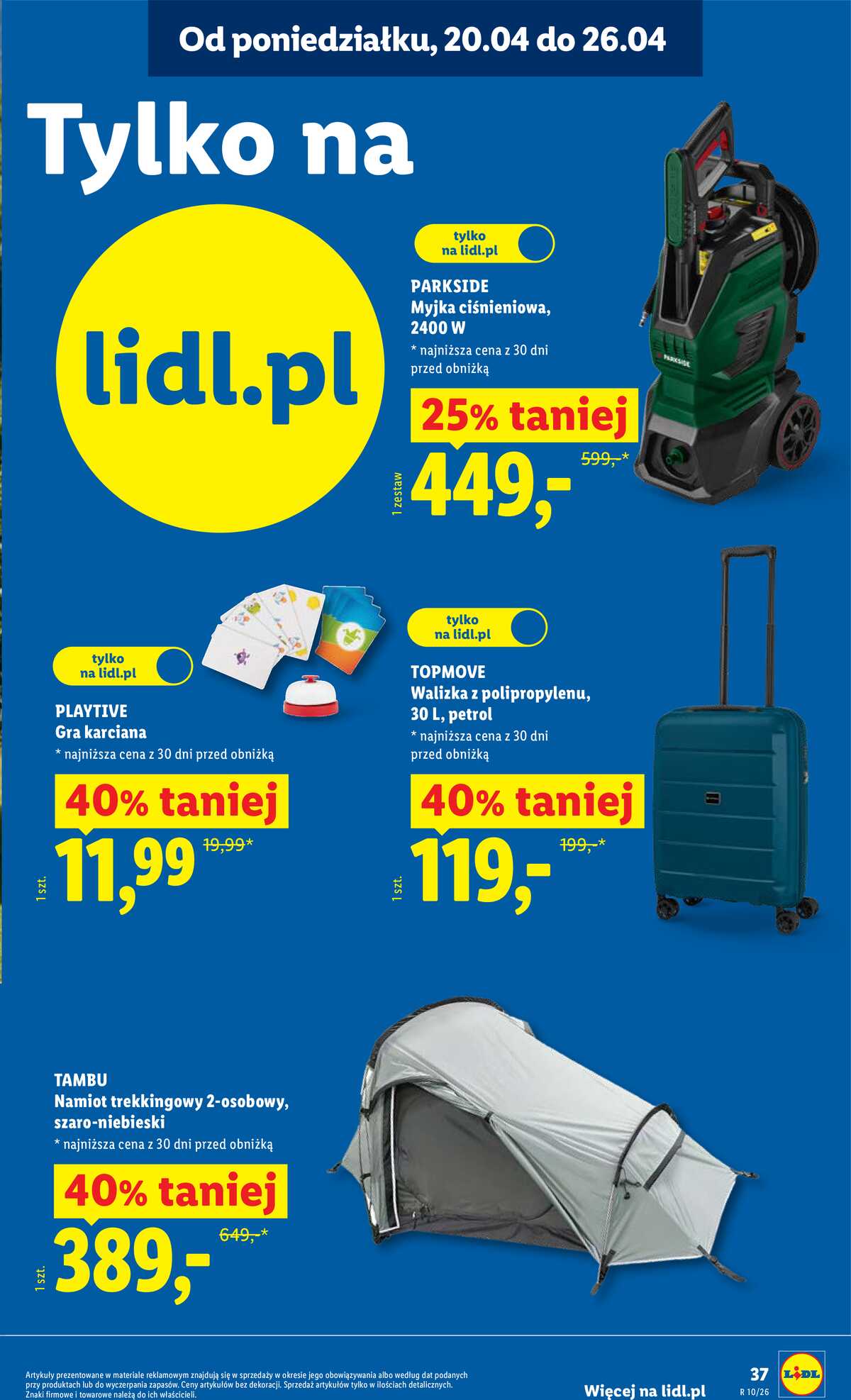 Leták Lidl Polsko 20.4.-22.4.2026 - Zpravodaj platný od 20.04 do 22.04 strana 37